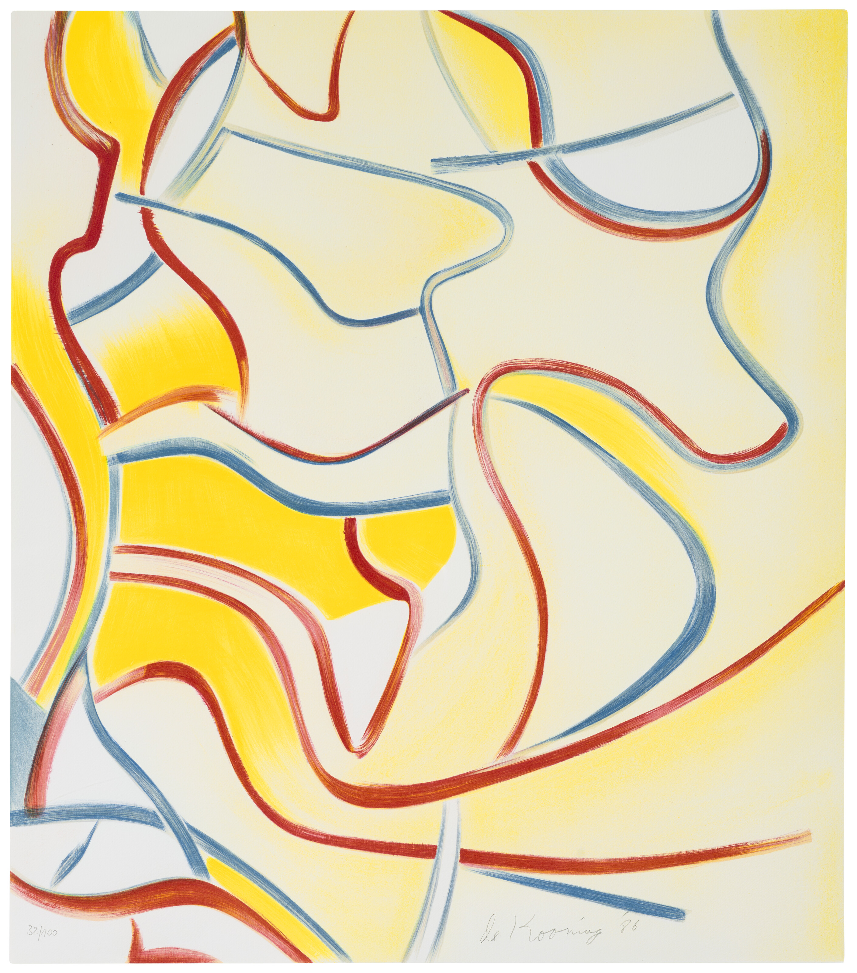 Willem de Kooning — Четырехгранные литографии, изображение 2