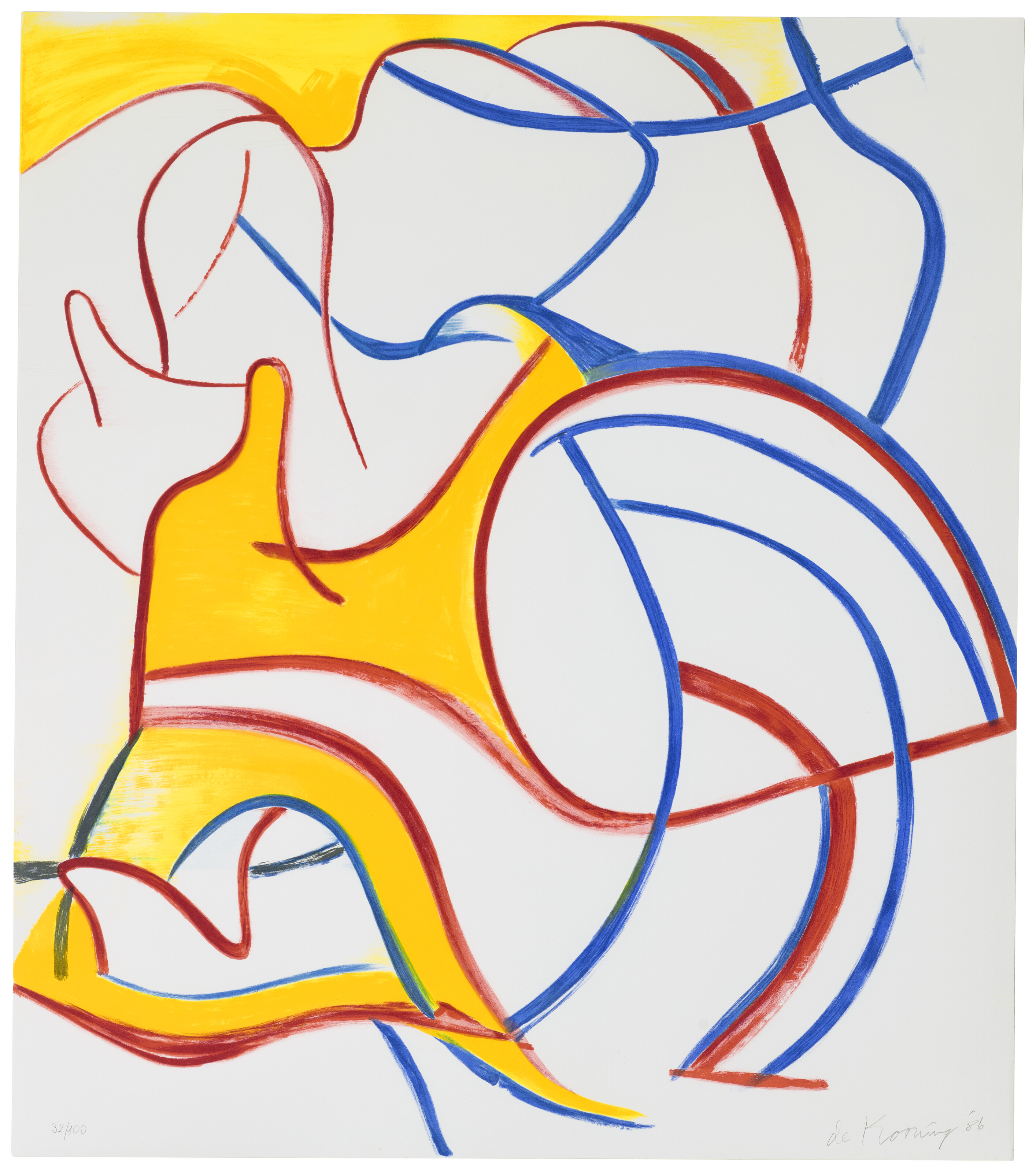 Willem de Kooning — Четырехгранные литографии, изображение 3