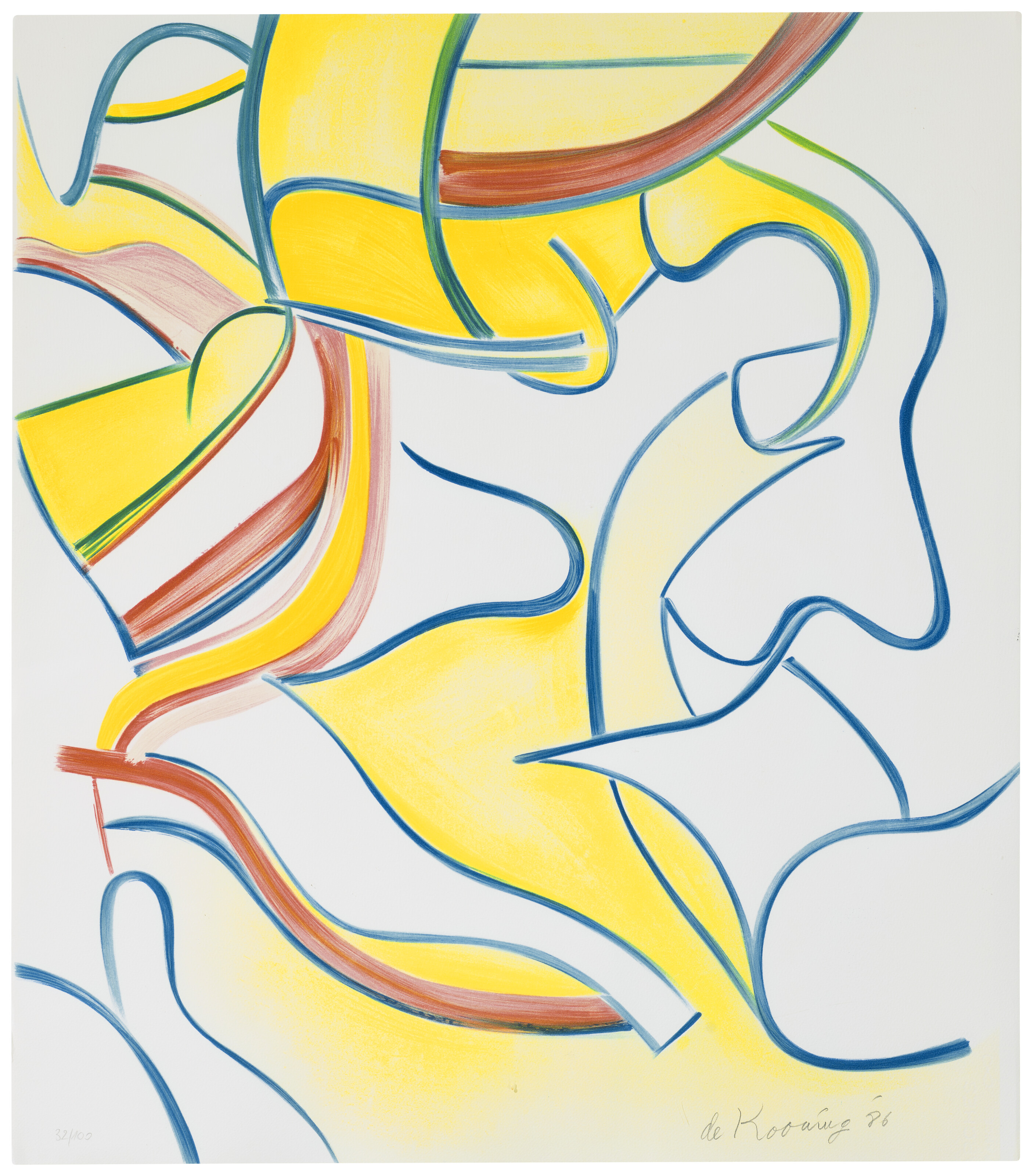Willem de Kooning — Четырехгранные литографии, изображение 4