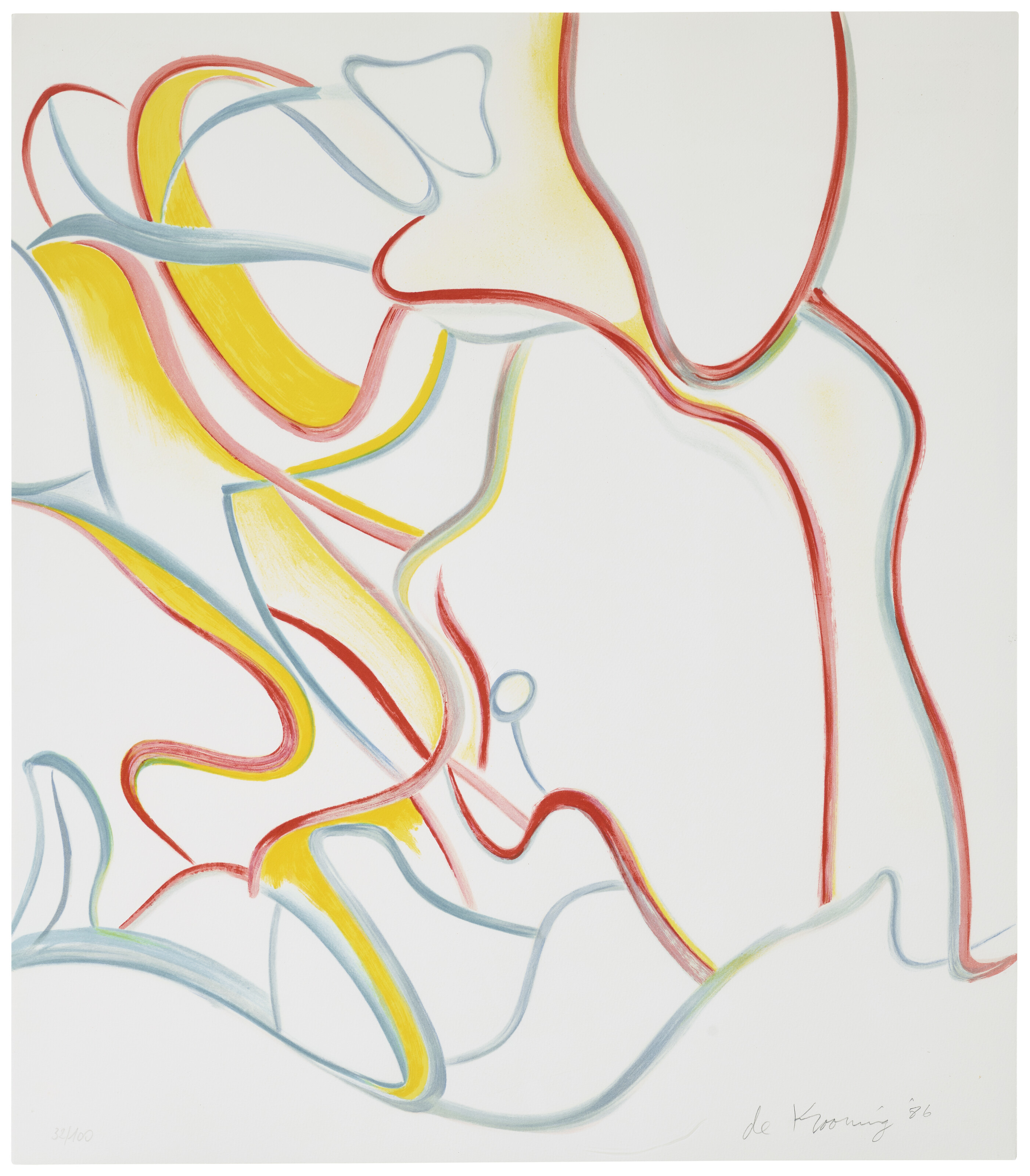 Willem de Kooning — Четырехгранные литографии, изображение 5