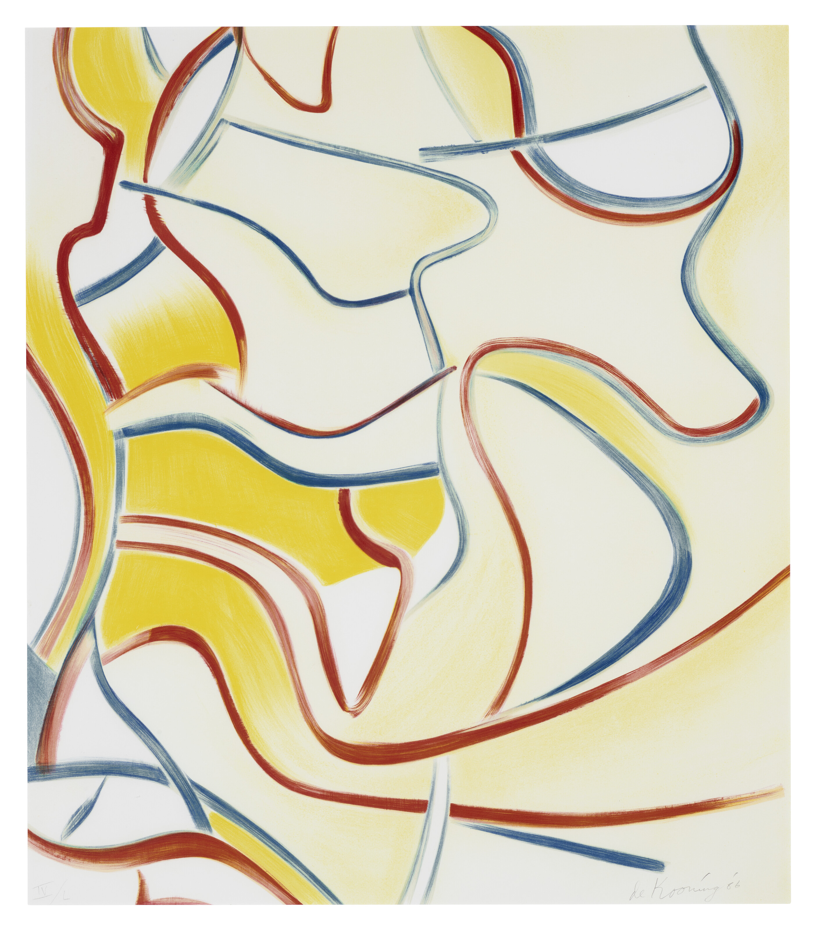 Willem de Kooning — Четырехгранные литографии, изображение 2