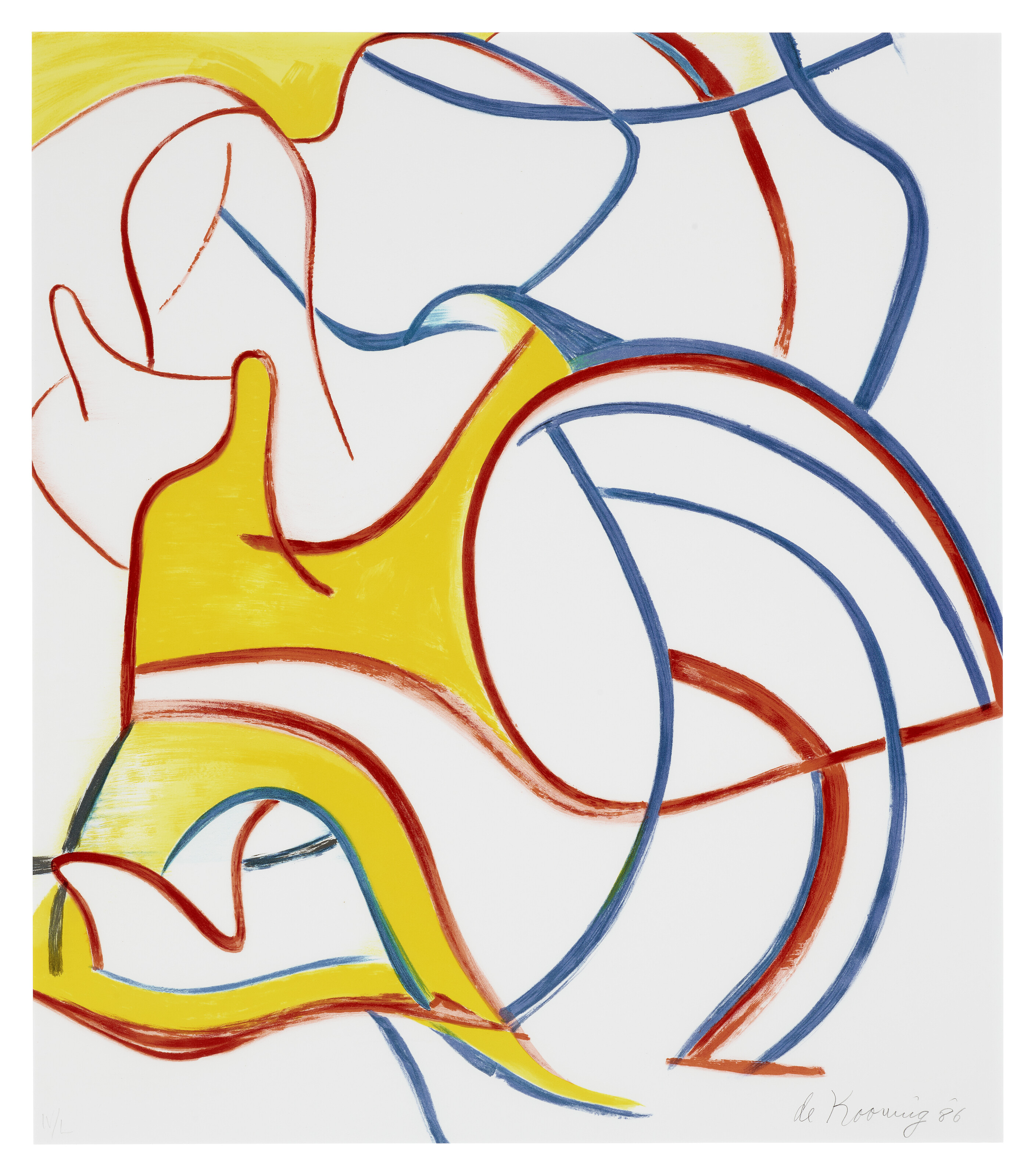 Willem de Kooning — Четырехгранные литографии, изображение 3