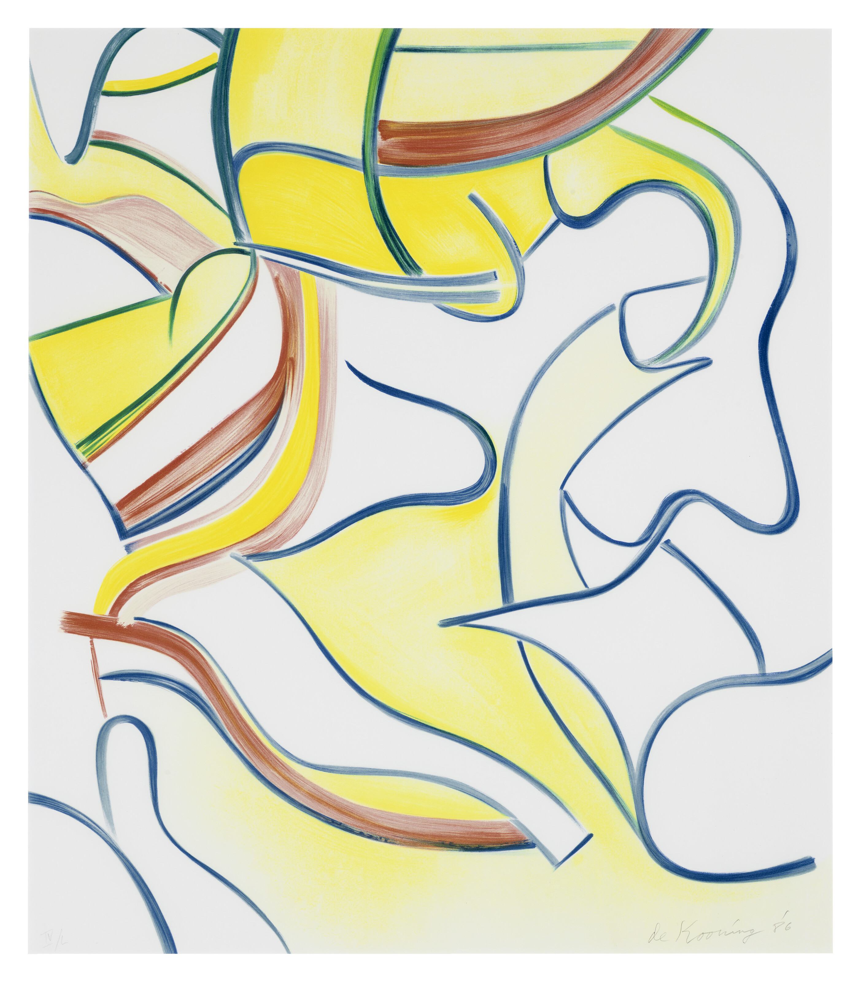 Willem de Kooning — Четырехгранные литографии, изображение 4