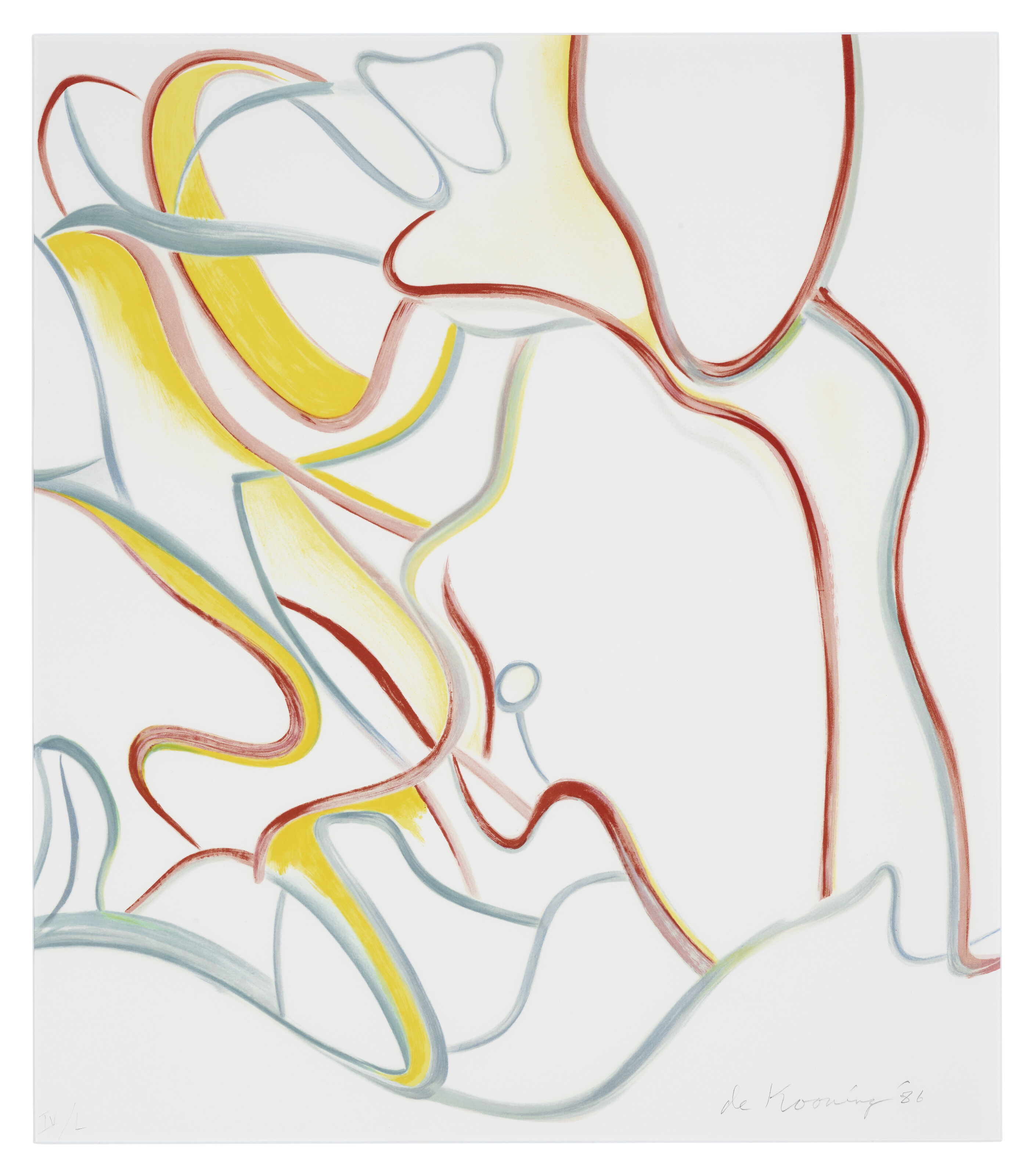 Willem de Kooning — Четырехгранные литографии, изображение 5