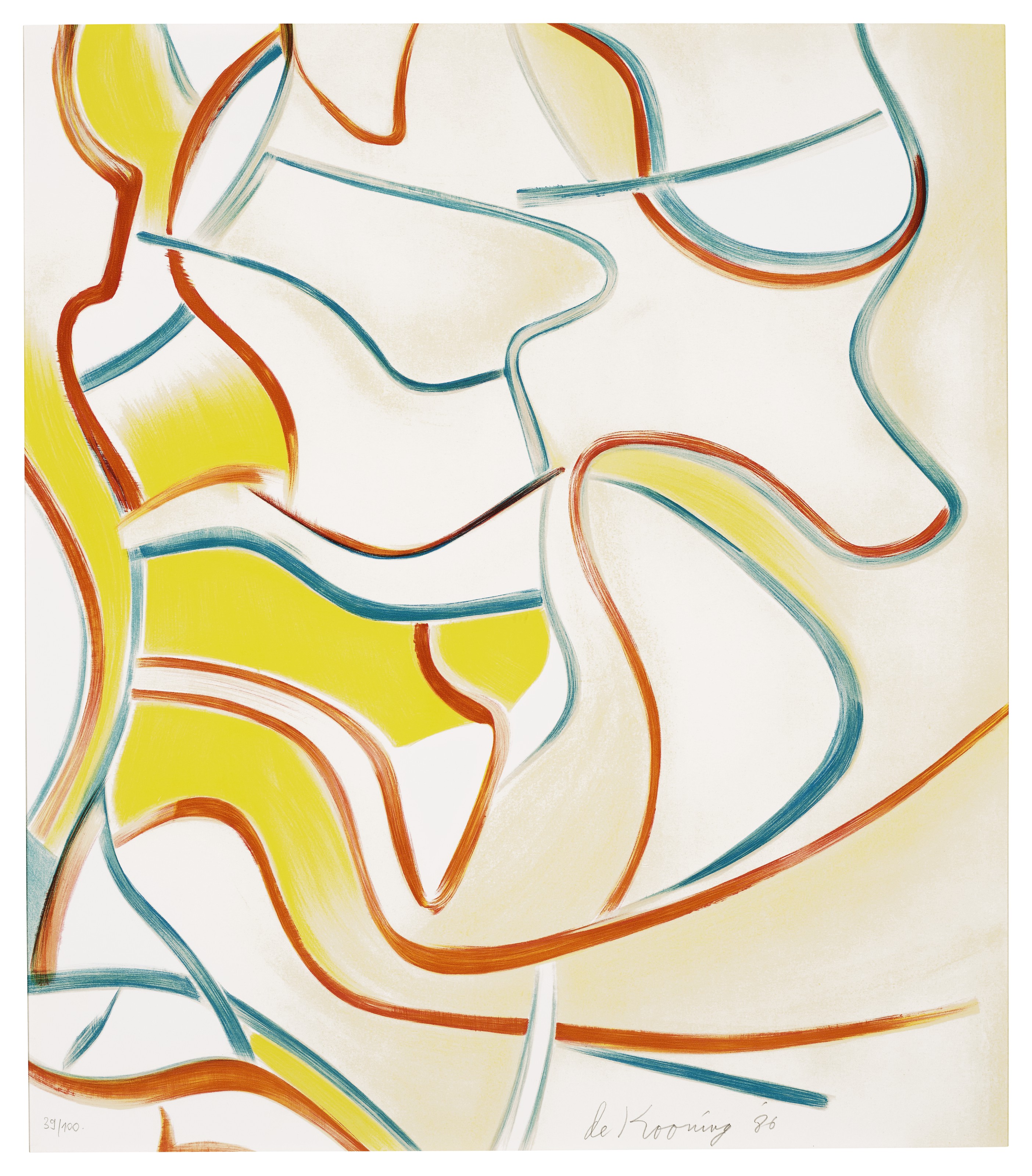 Willem de Kooning — Четырехгранные литографии, изображение 2