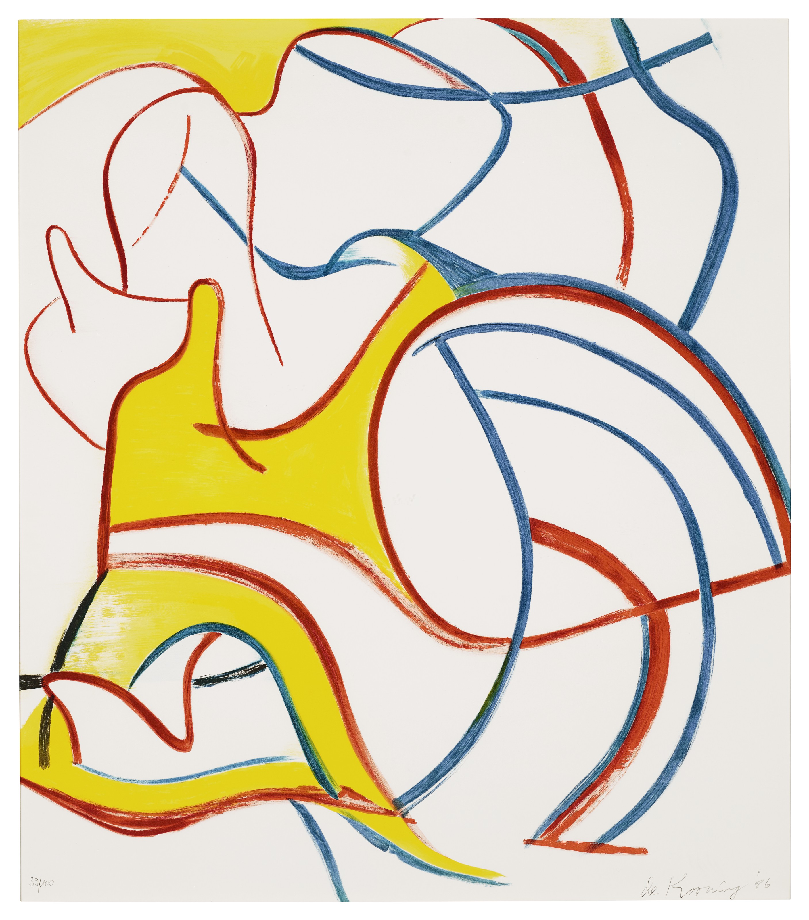 Willem de Kooning — Четырехгранные литографии, изображение 3