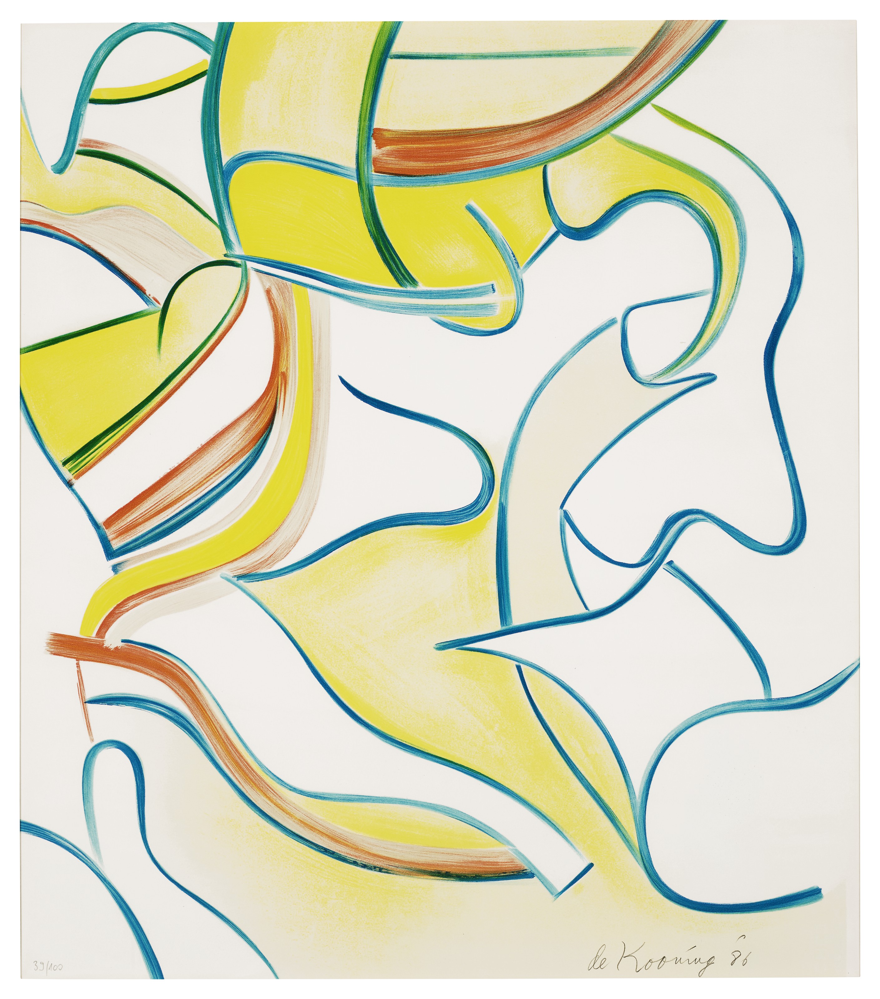 Willem de Kooning — Четырехгранные литографии, изображение 4