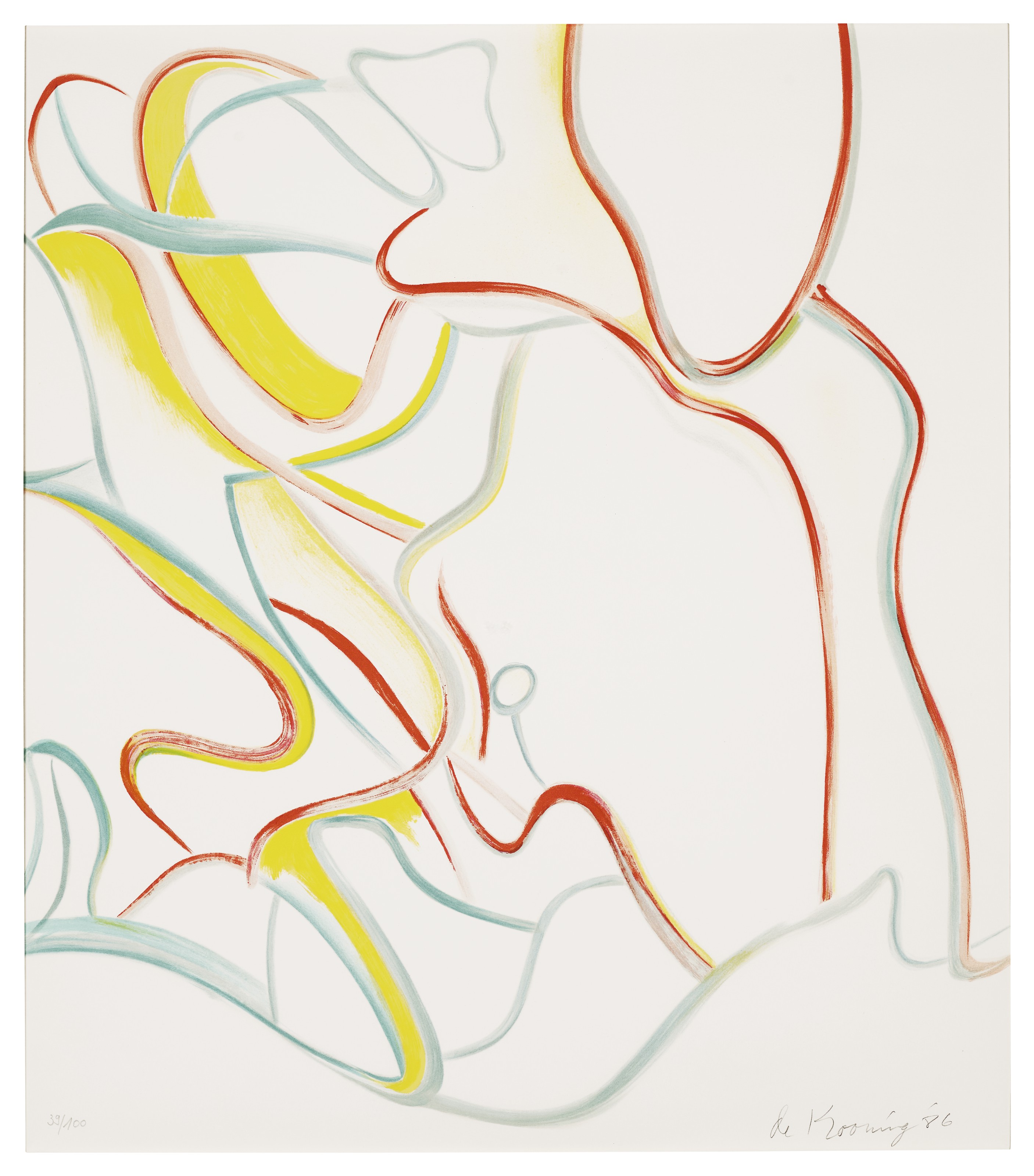 Willem de Kooning — Четырехгранные литографии, изображение 5