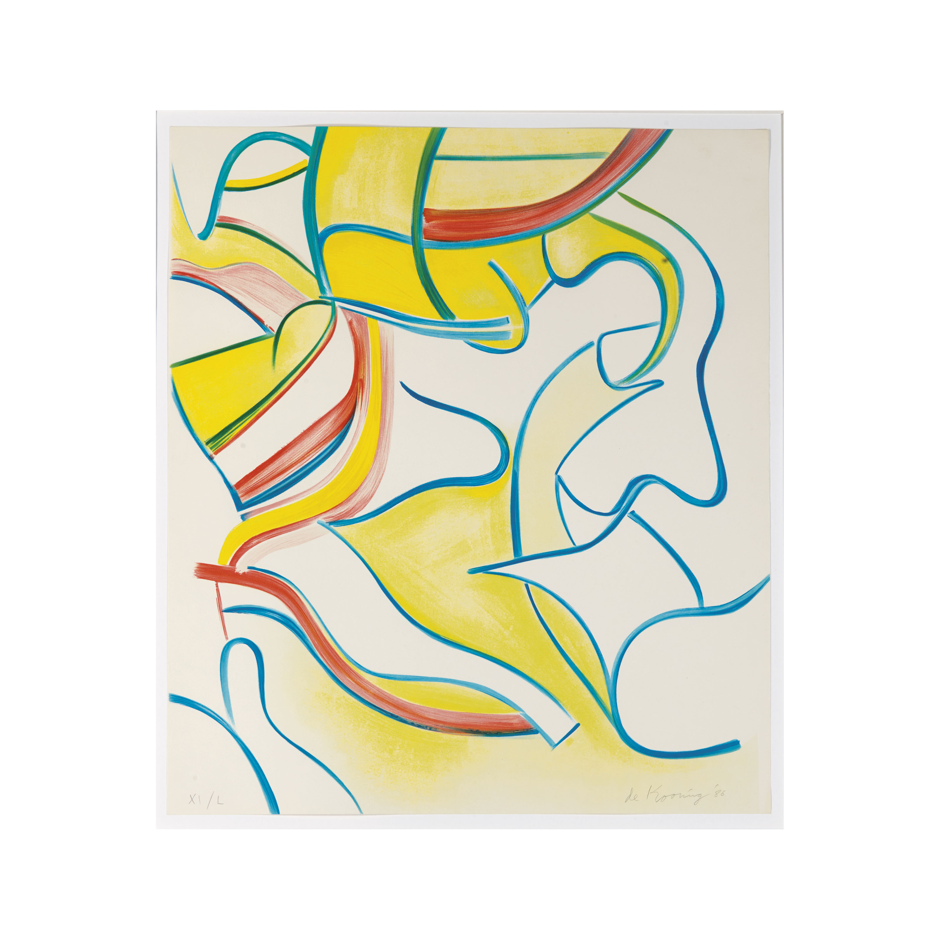 Willem de Kooning — Одна пластина, из: Quatre Lithographies, изображение 2