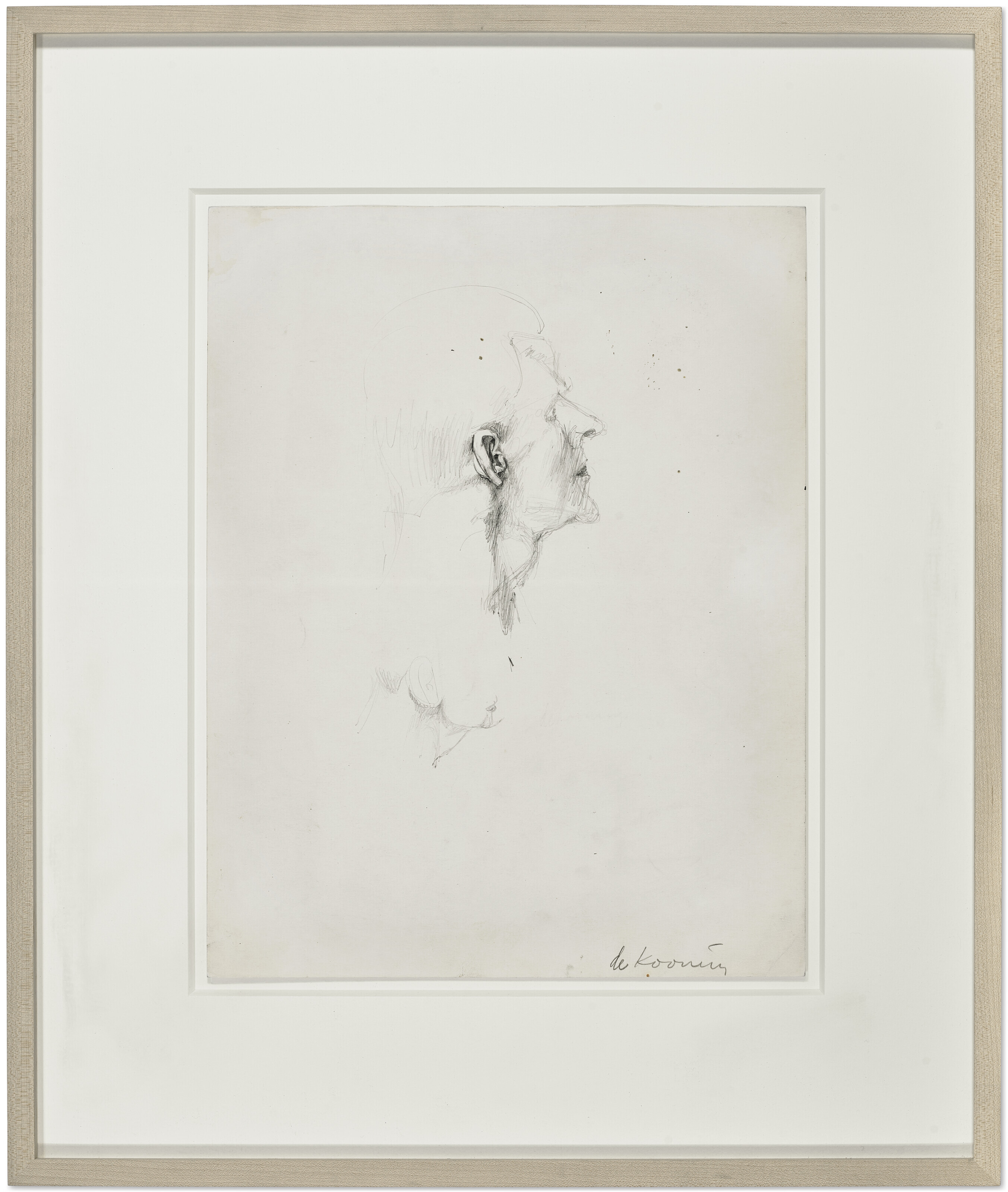 Willem de Kooning — Этюд для "Стекольщика" (автопортрет), изображение 2