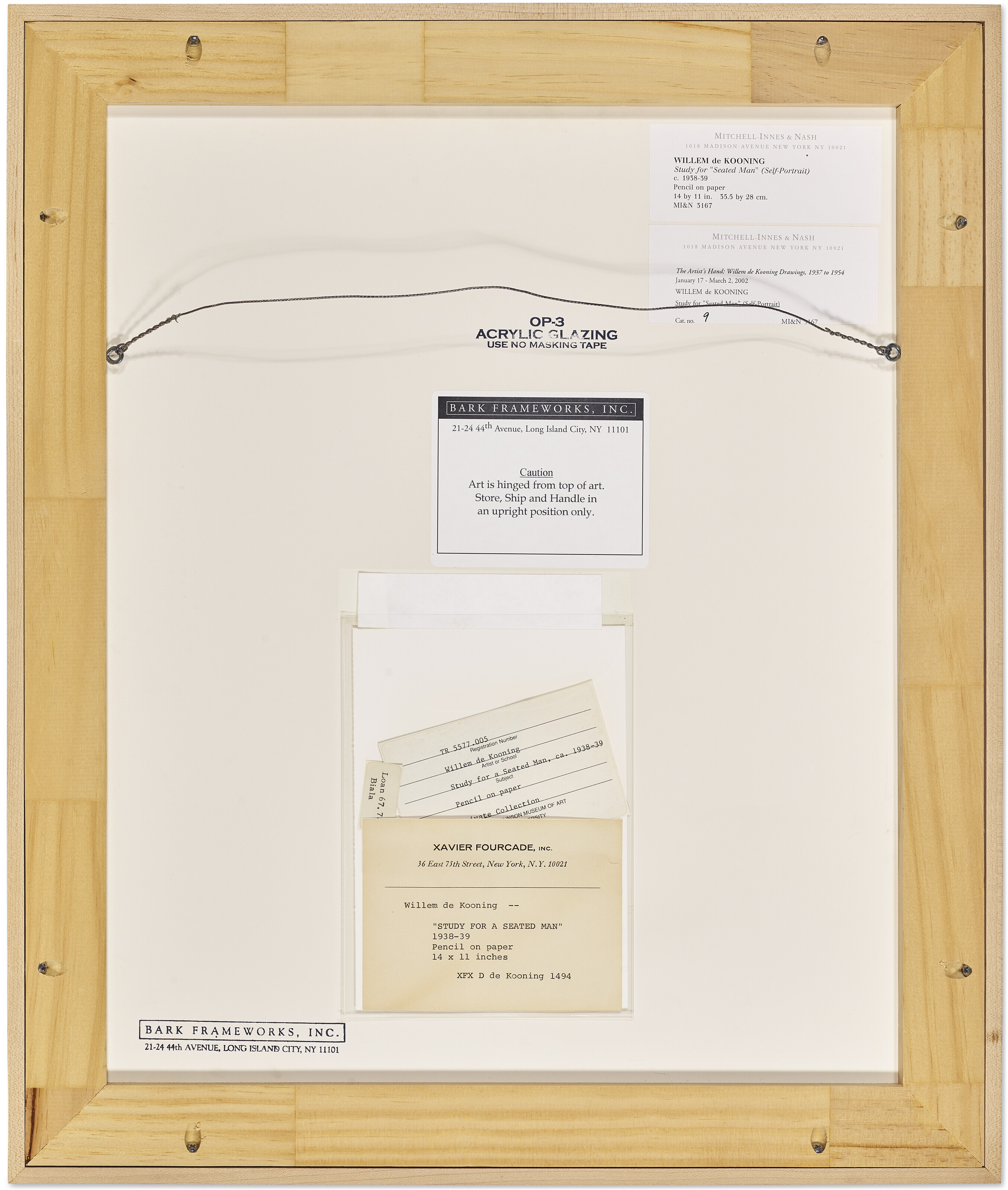 Willem de Kooning — Этюд для "Стекольщика" (автопортрет), изображение 3