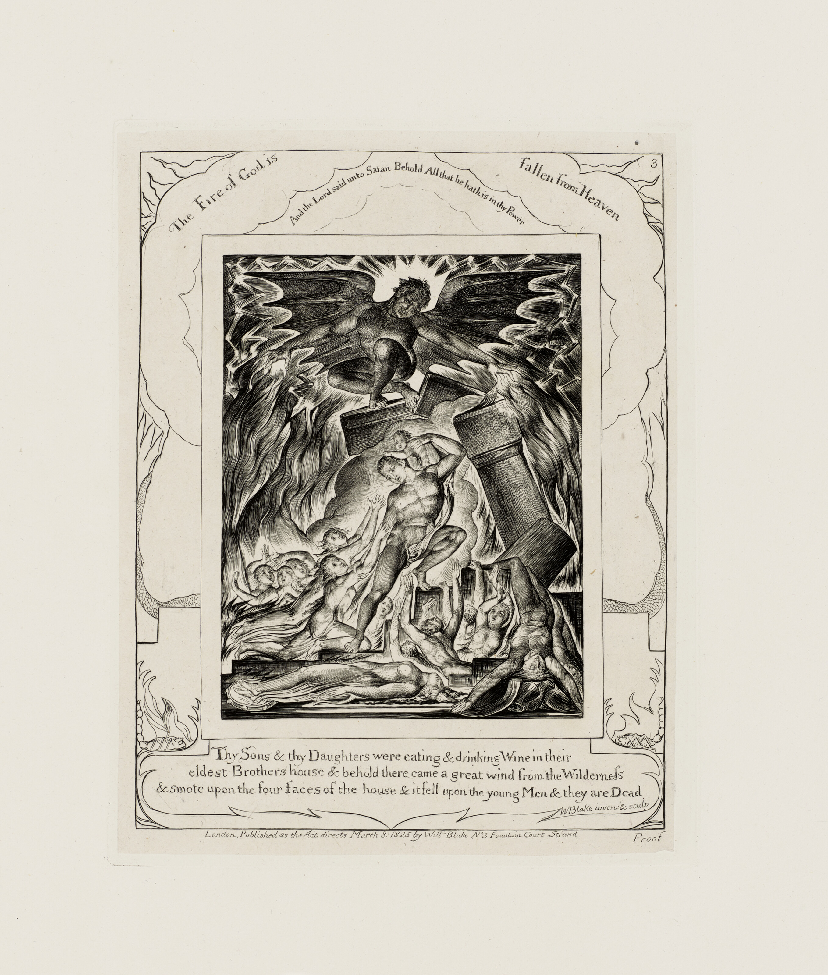 William Blake — Иллюстрации к Книге Иова, изображение 4