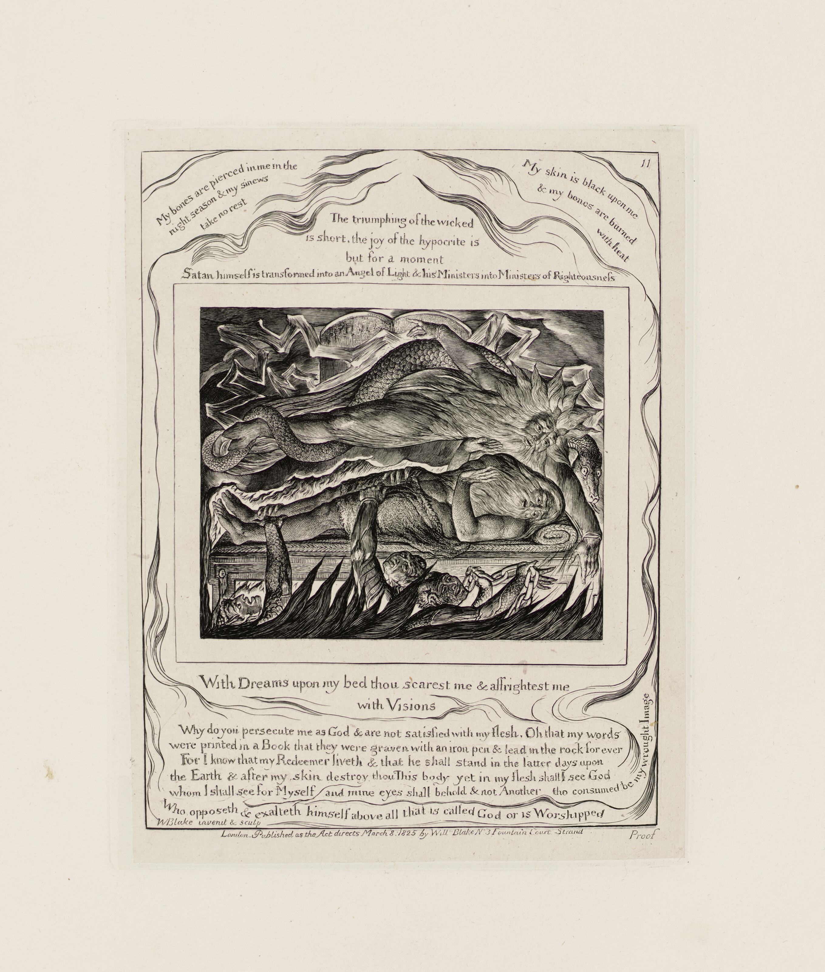 William Blake — Иллюстрации к Книге Иова, изображение 6