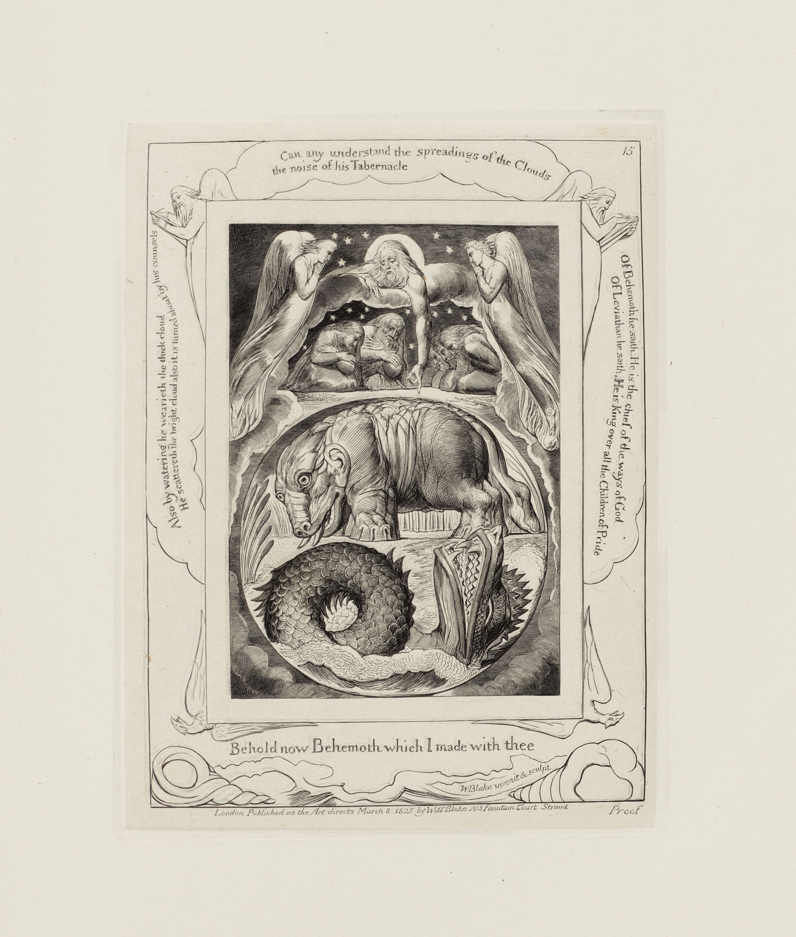 William Blake — Иллюстрации к Книге Иова, изображение 7