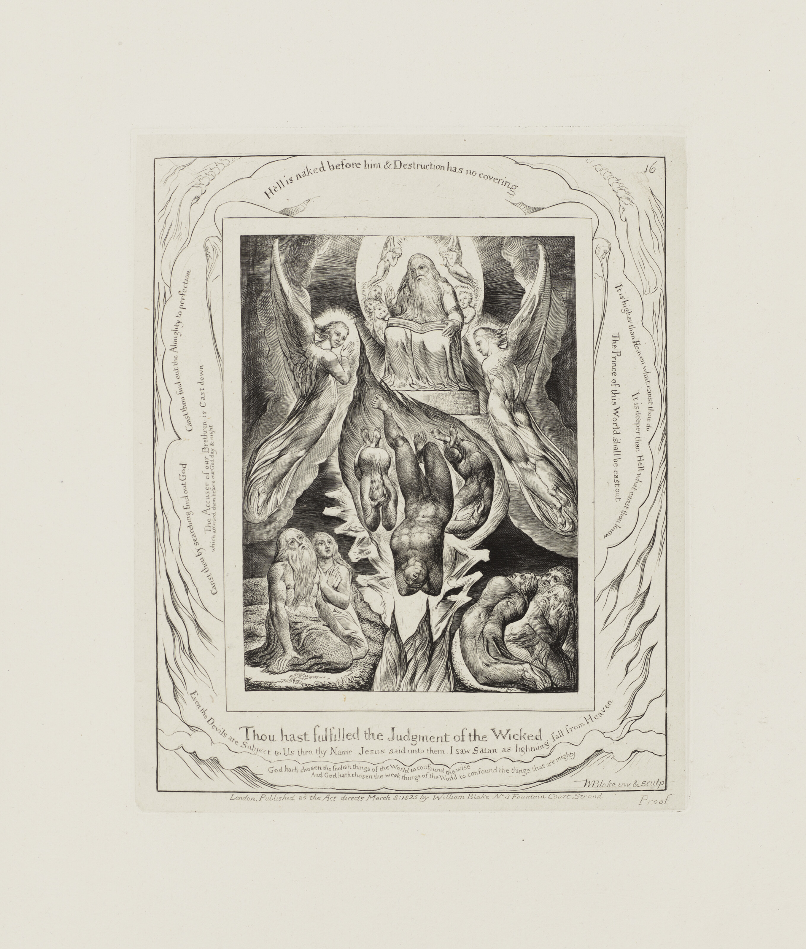 William Blake — Иллюстрации к Книге Иова, изображение 8