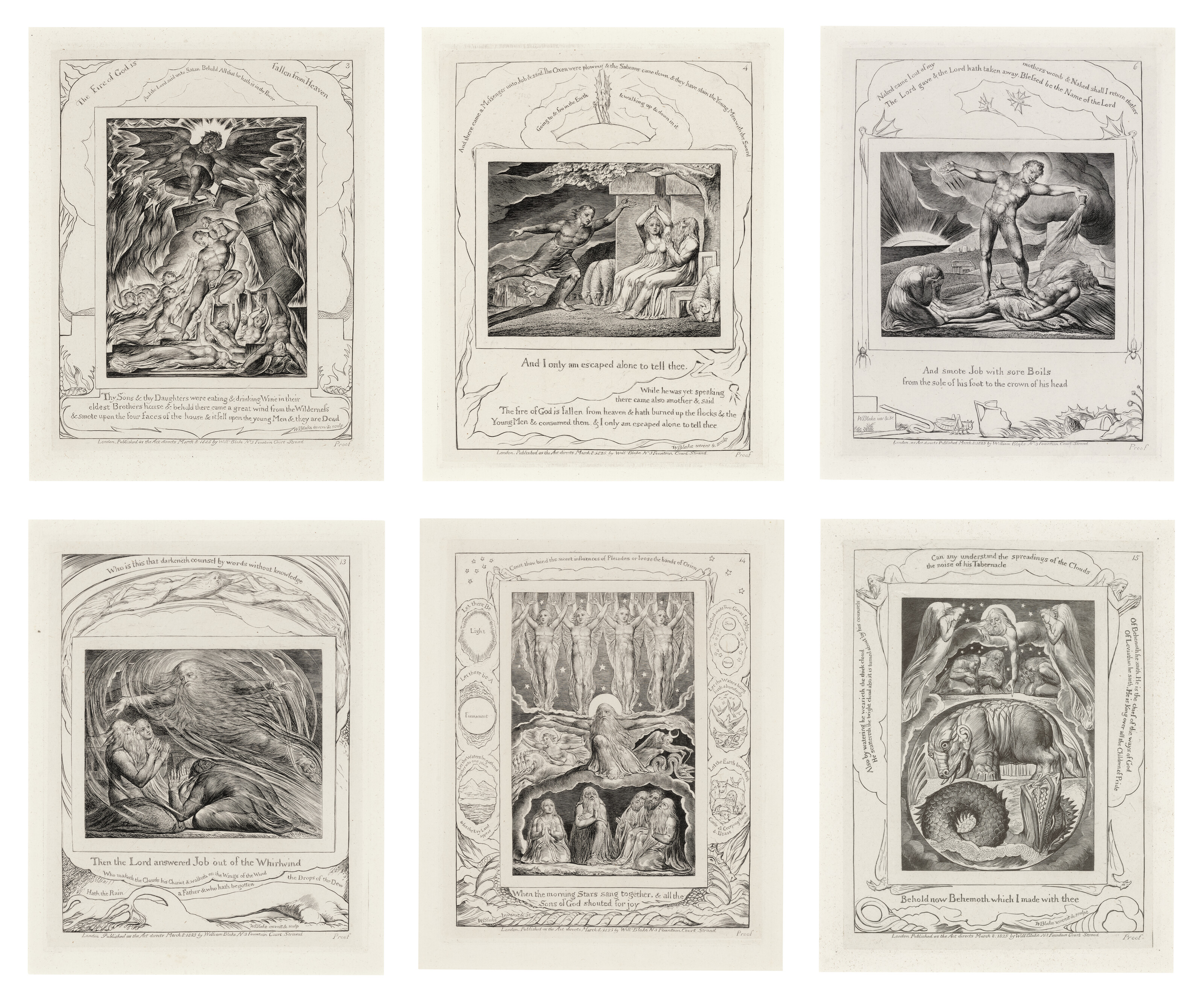 William Blake — Иллюстрации к Книге Иова