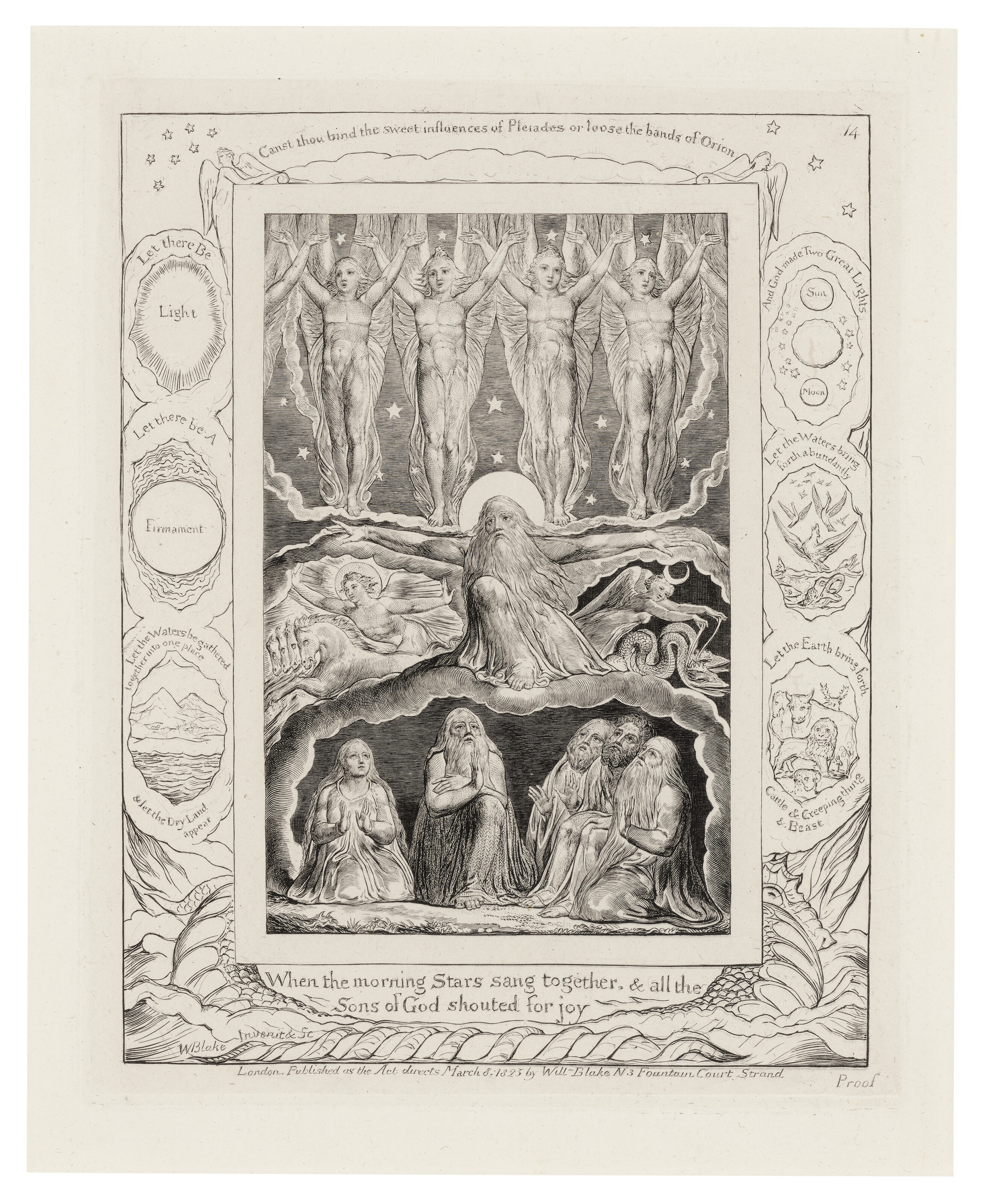 William Blake — Иллюстрации к Книге Иова, изображение 16