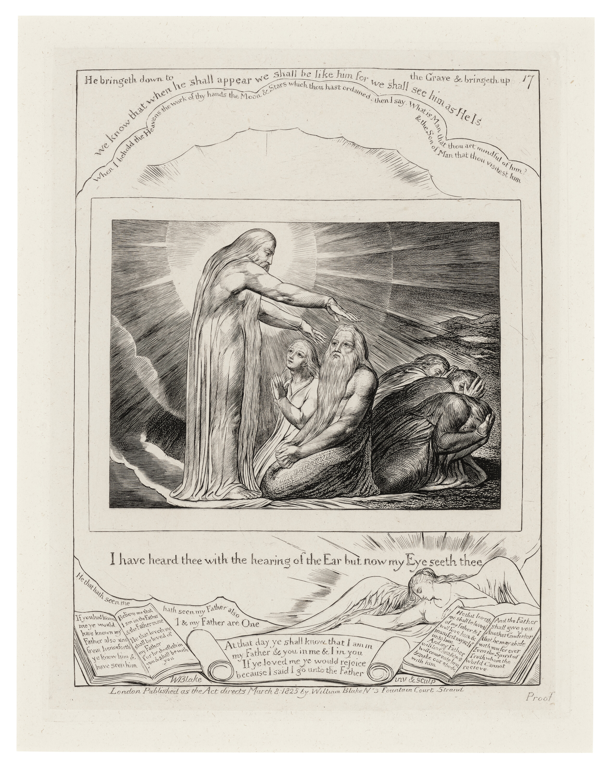 William Blake — Иллюстрации к Книге Иова, изображение 19