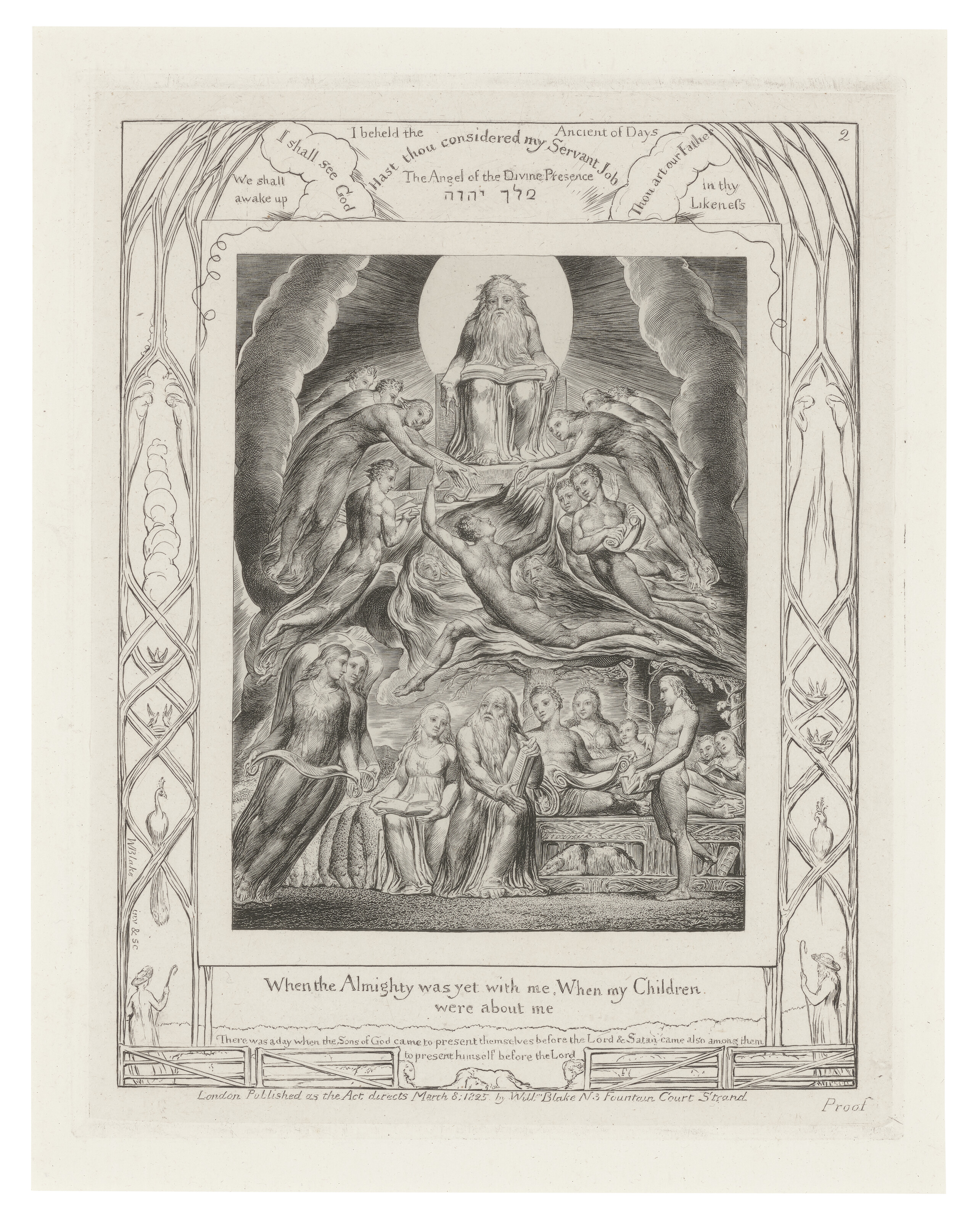 William Blake — Иллюстрации к Книге Иова, изображение 4