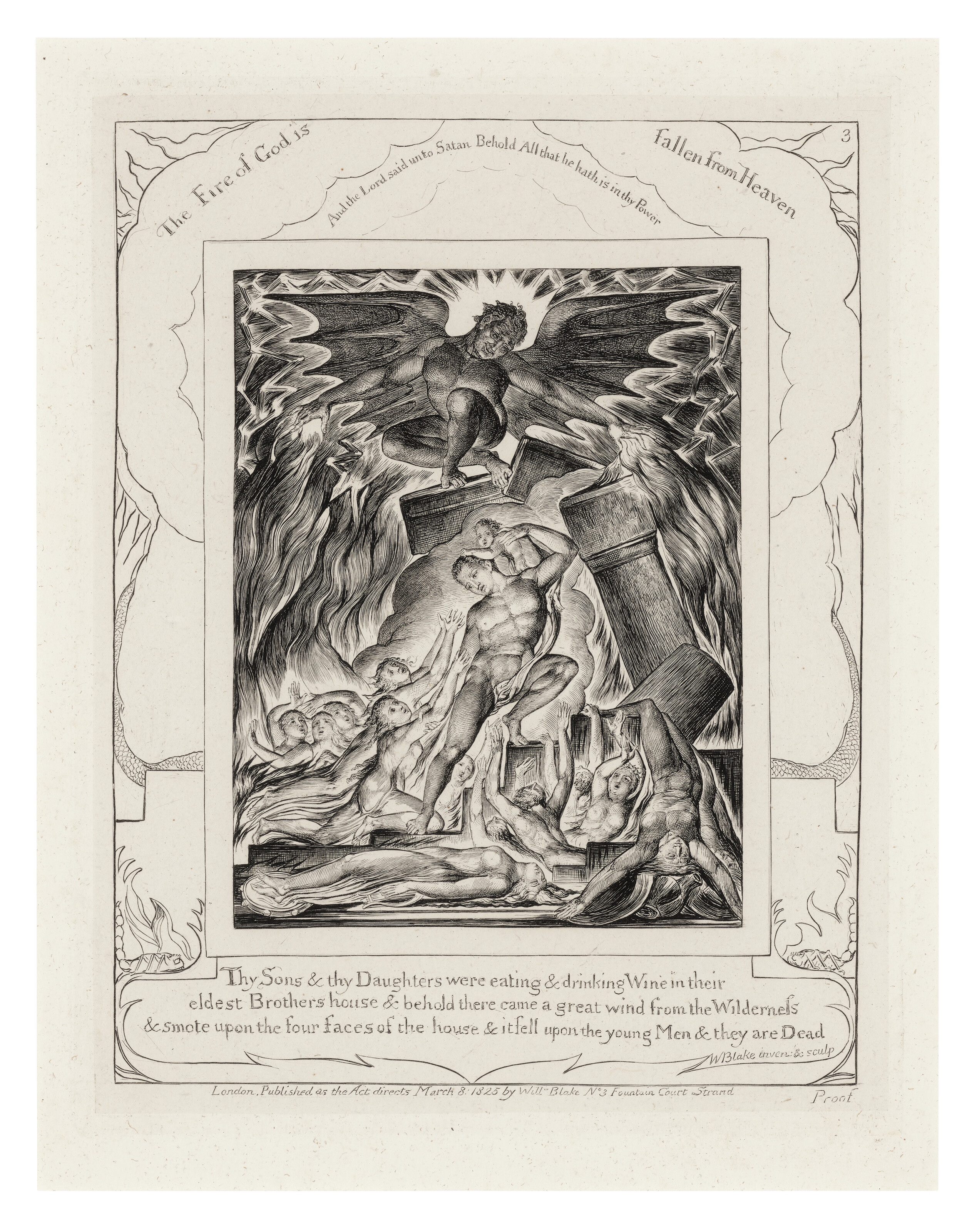 William Blake — Иллюстрации к Книге Иова, изображение 5