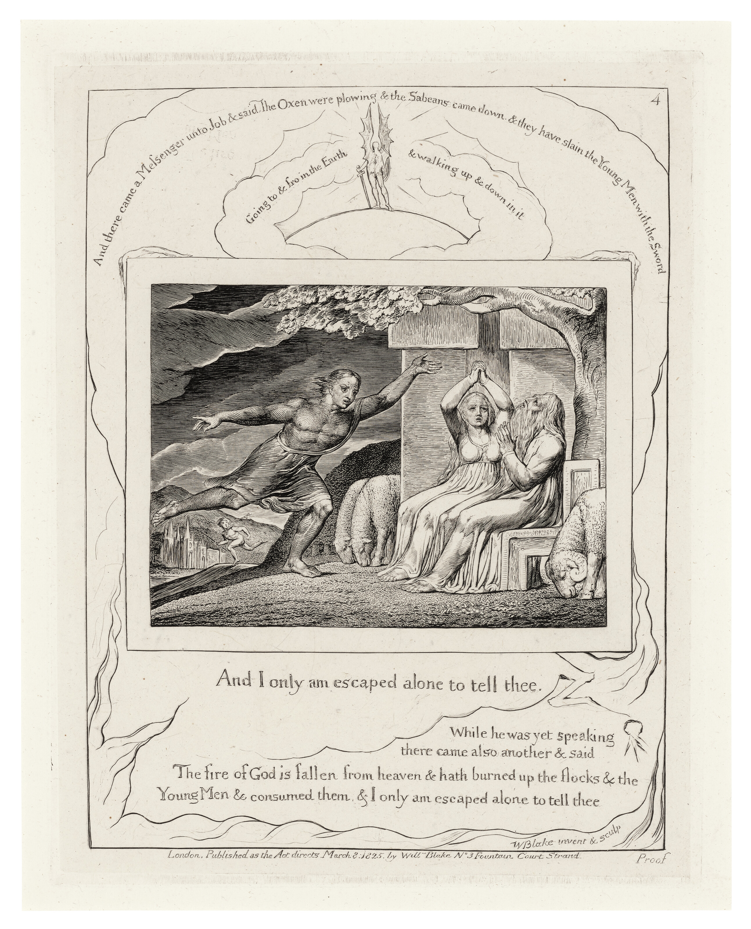 William Blake — Иллюстрации к Книге Иова, изображение 6