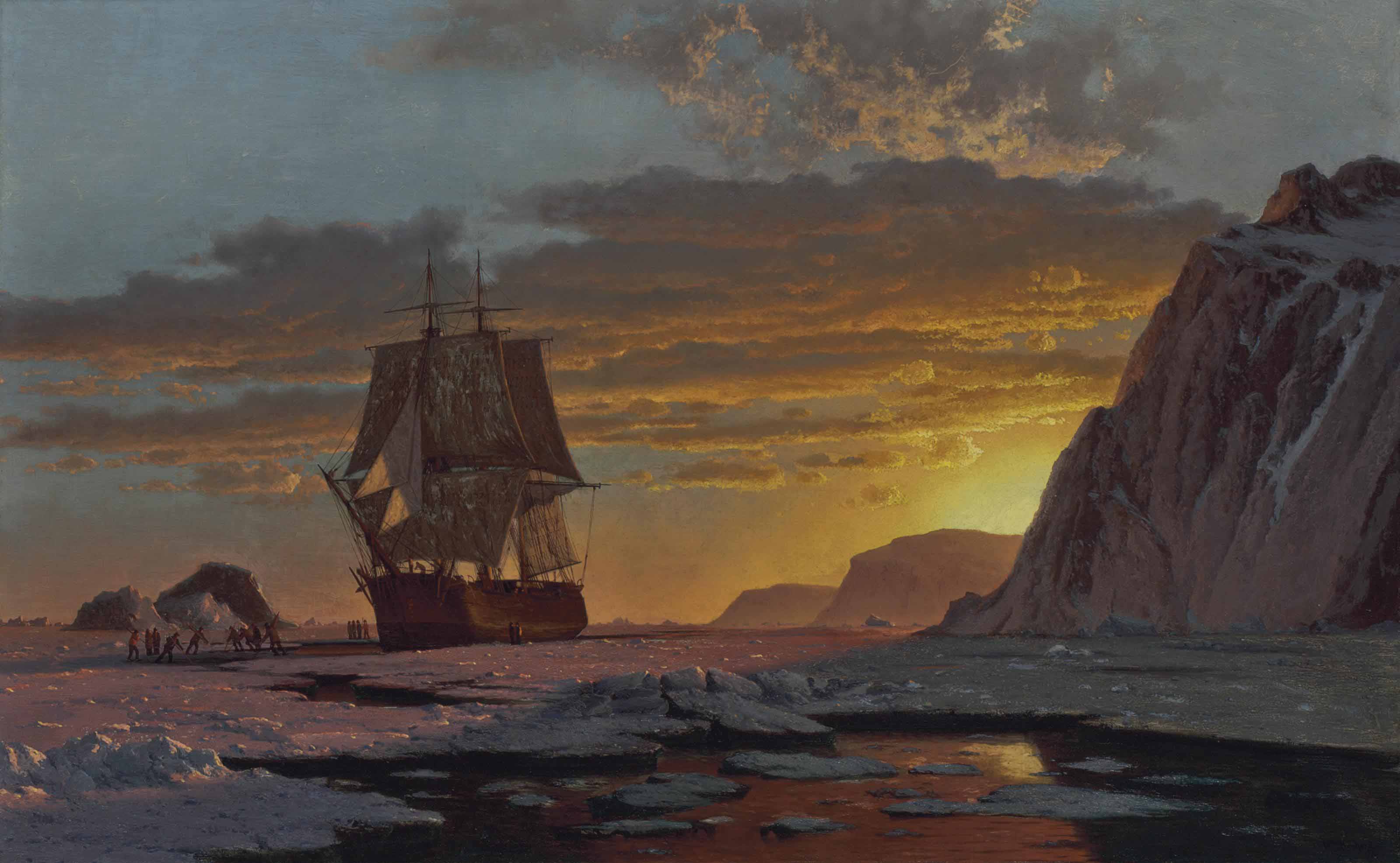 William Bradford — Полуночное солнце, Арктика