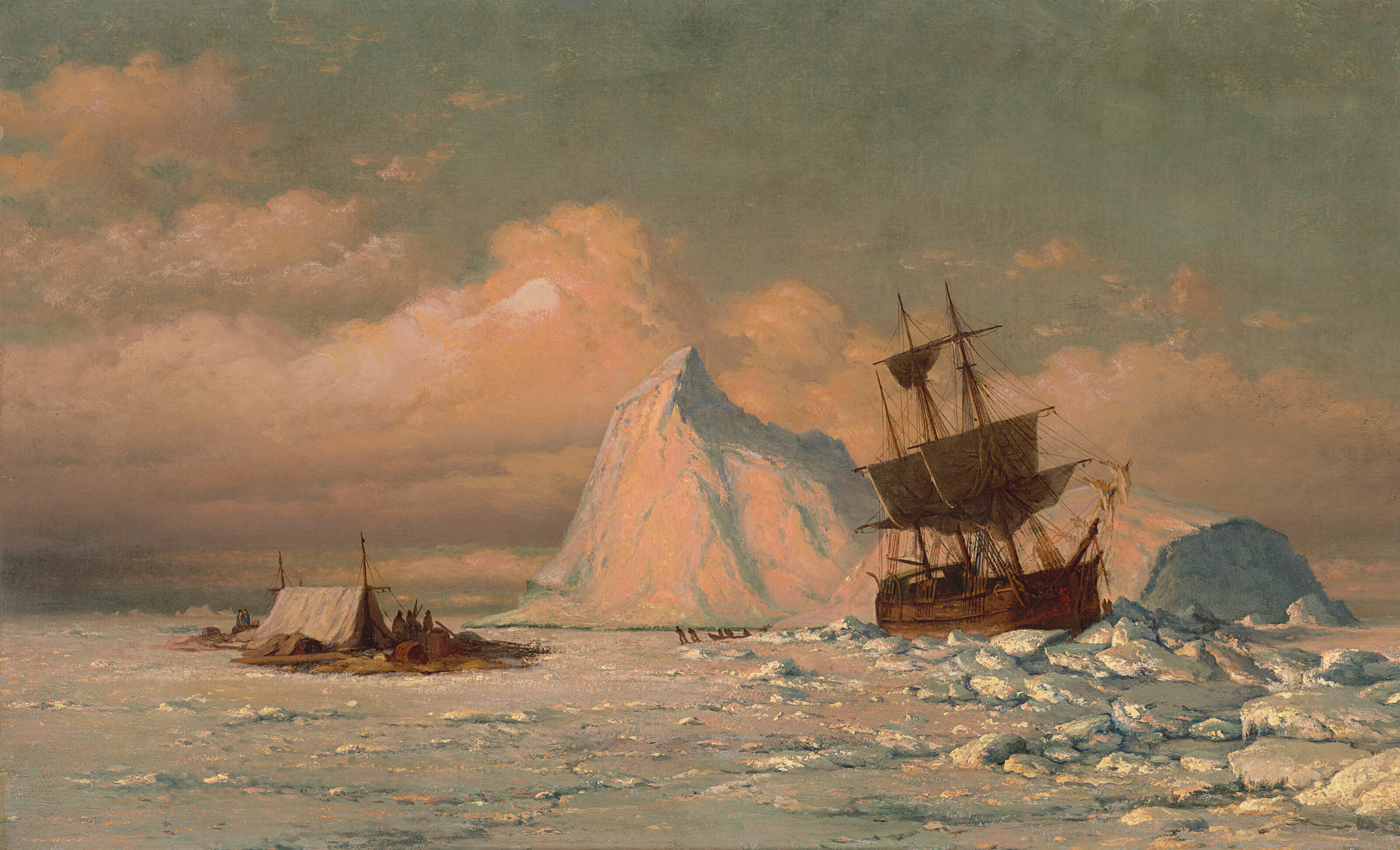 William Bradford — Запертый во льду — Пережидает это