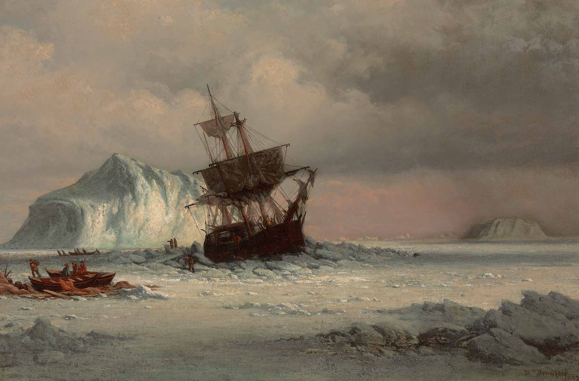 William Bradford — Застрявший на льдинах