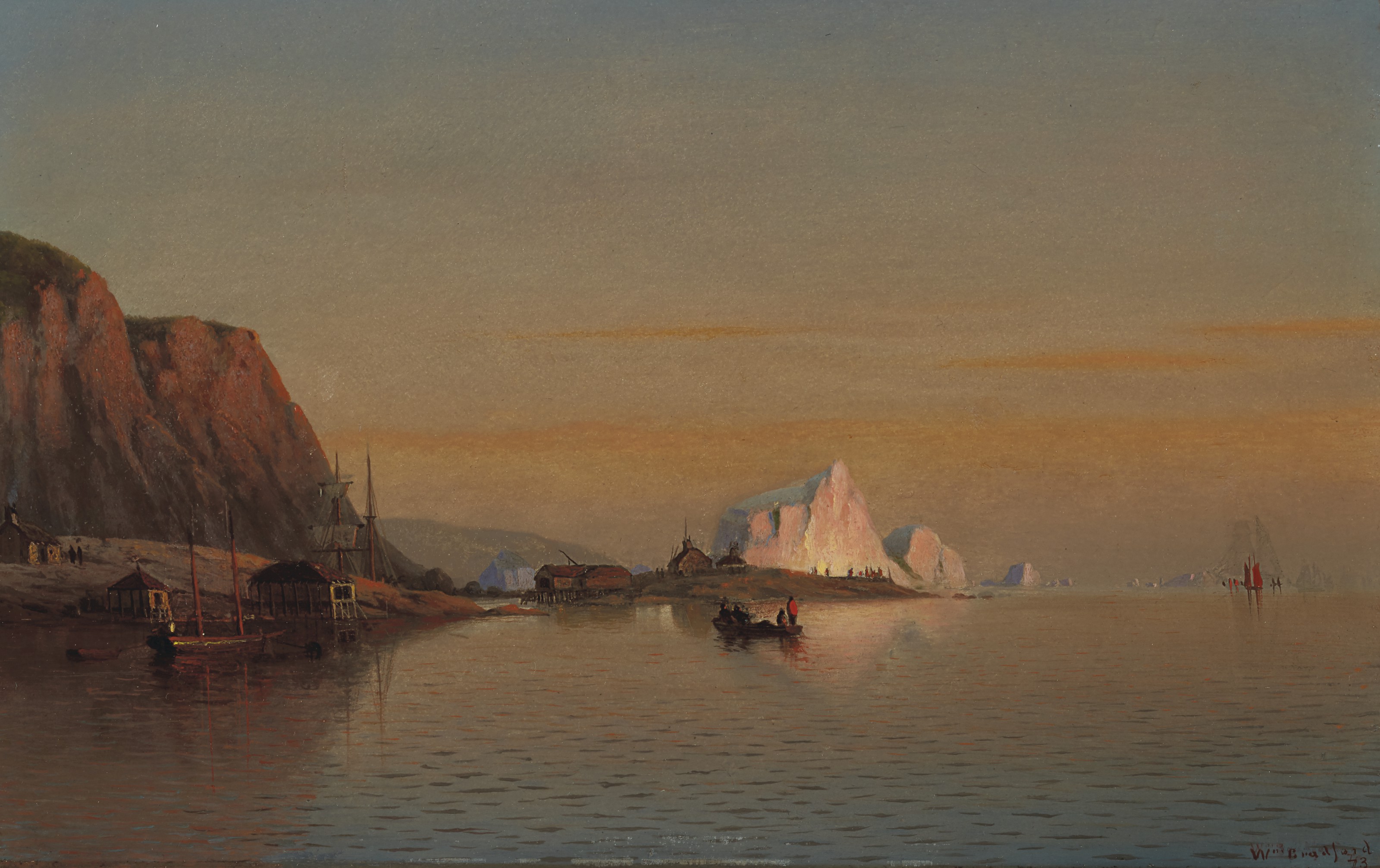 William Bradford — Вид вблизи мыса Чарльз на побережье Лабрадора