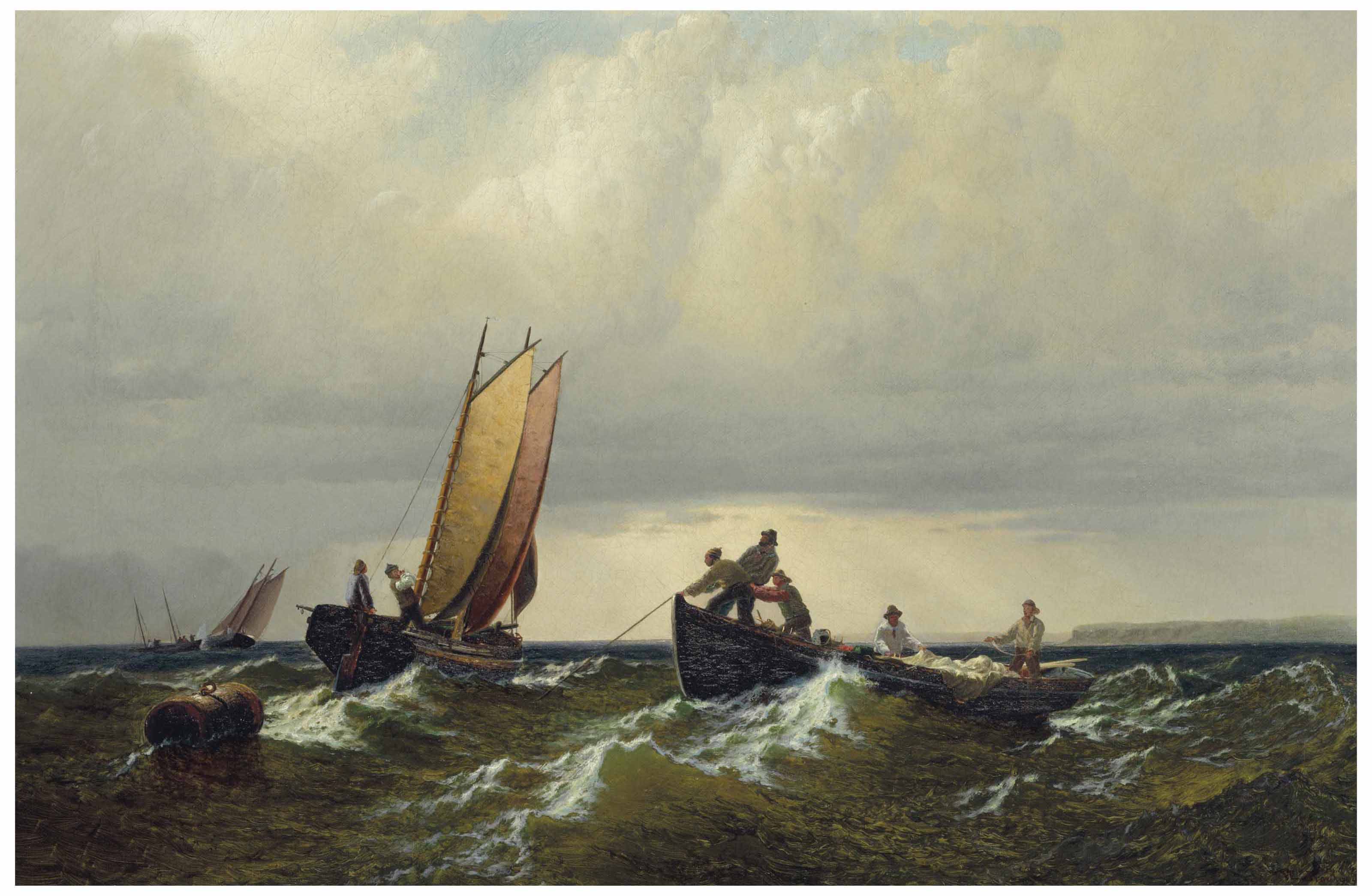 William Bradford — Рыбаки в заливе Фанди