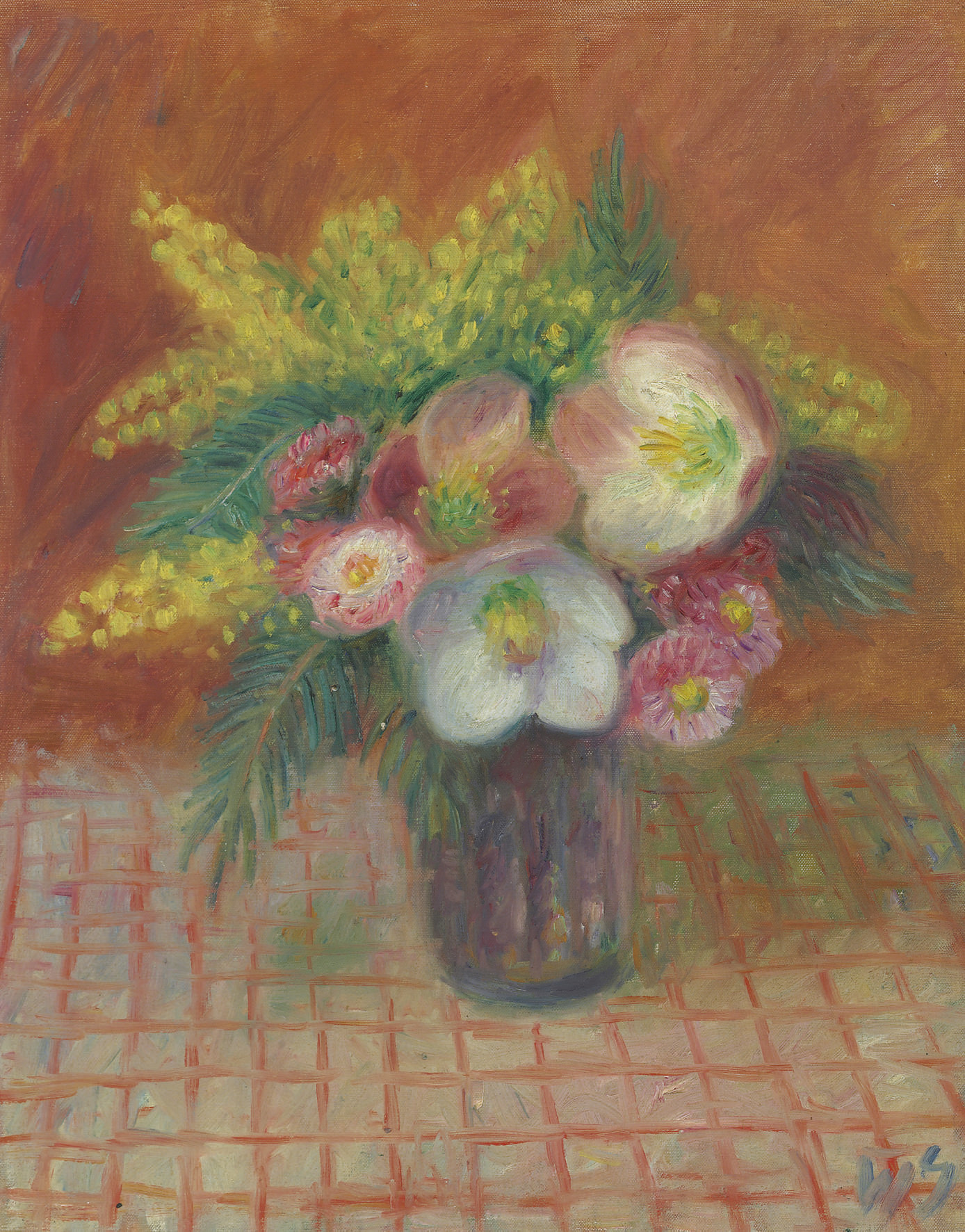 William Glackens — Рождественские розы
