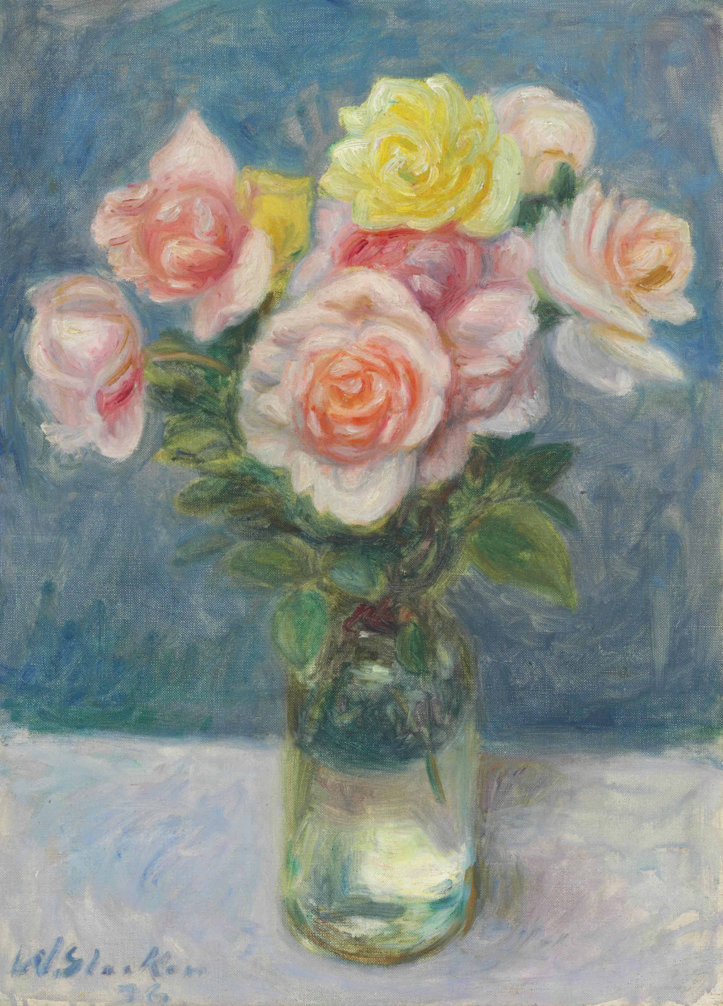 William Glackens — Розы