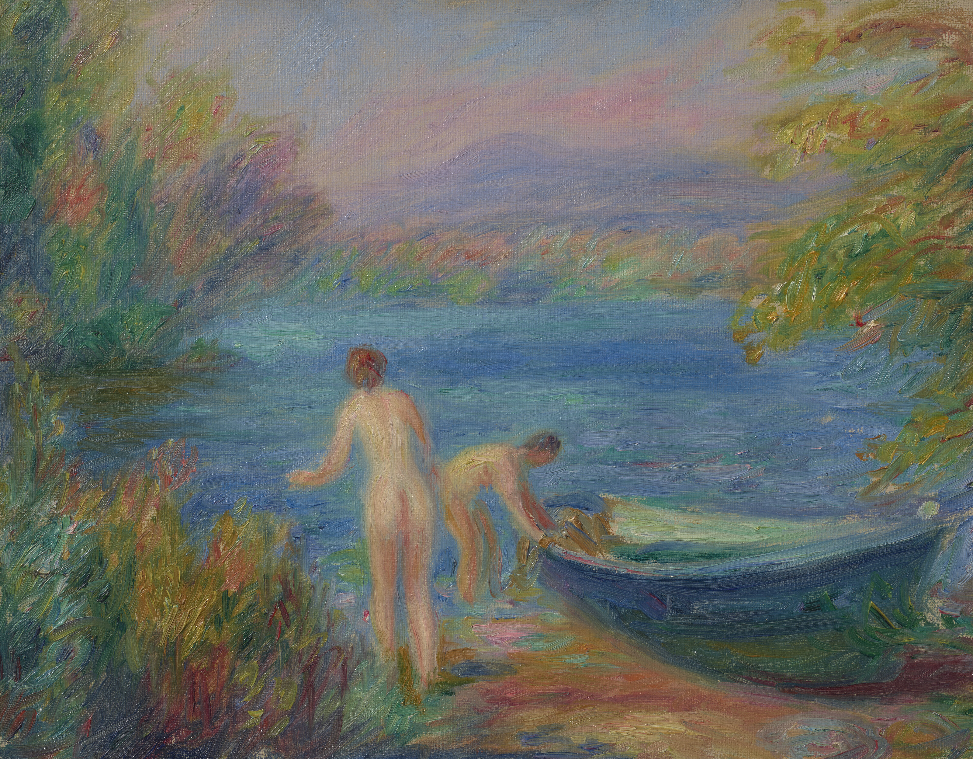 William Glackens — Обнаженные купальщицы