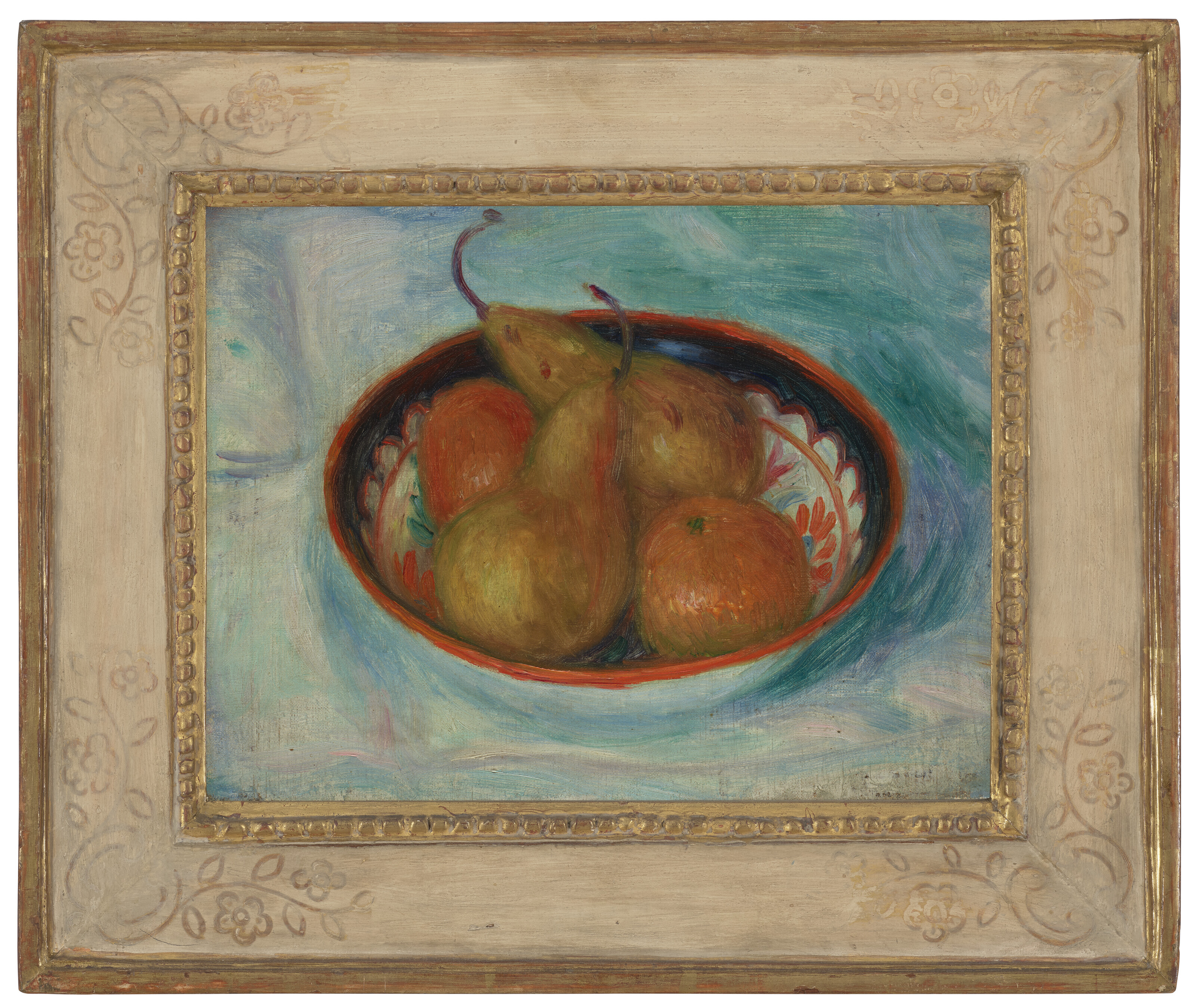 William Glackens — Груши и апельсины в миске, изображение 2