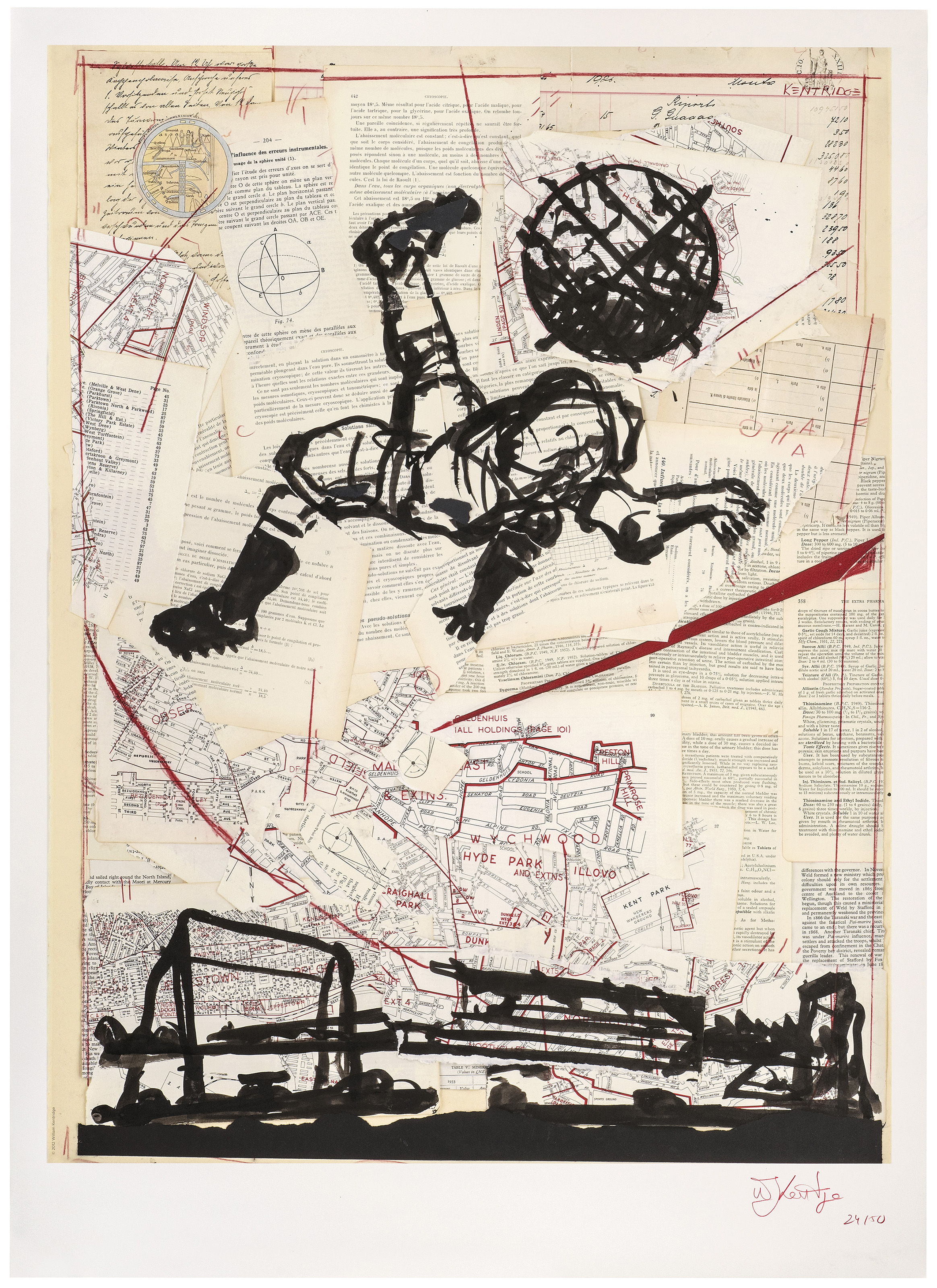 William Kentridge — Велосипедный удар ногой