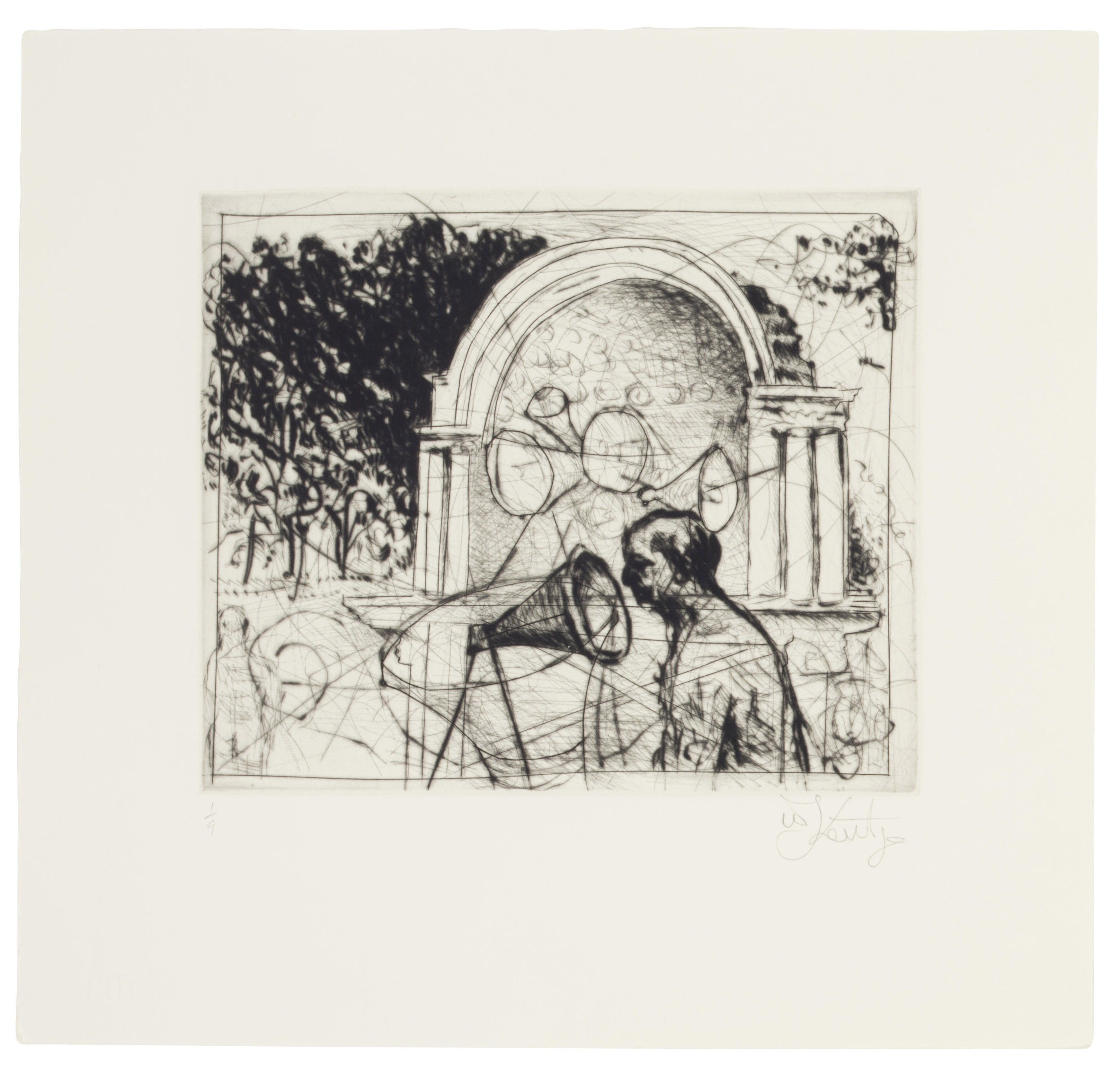 William Kentridge — Untitled (Central Park Bandshell)