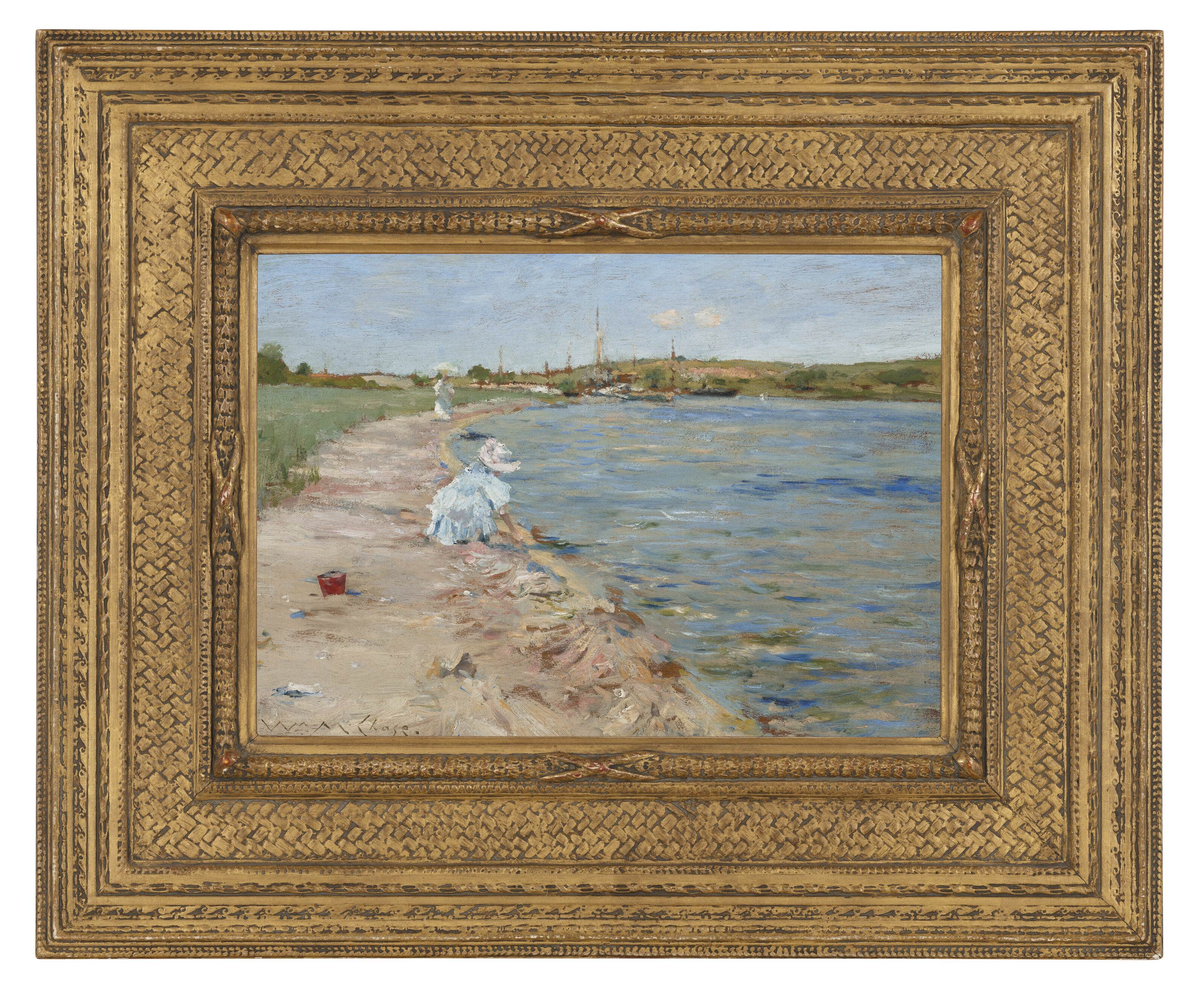 William Merritt Chase — Пляжная сцена (Утро на Каноэ-Плейс), изображение 3
