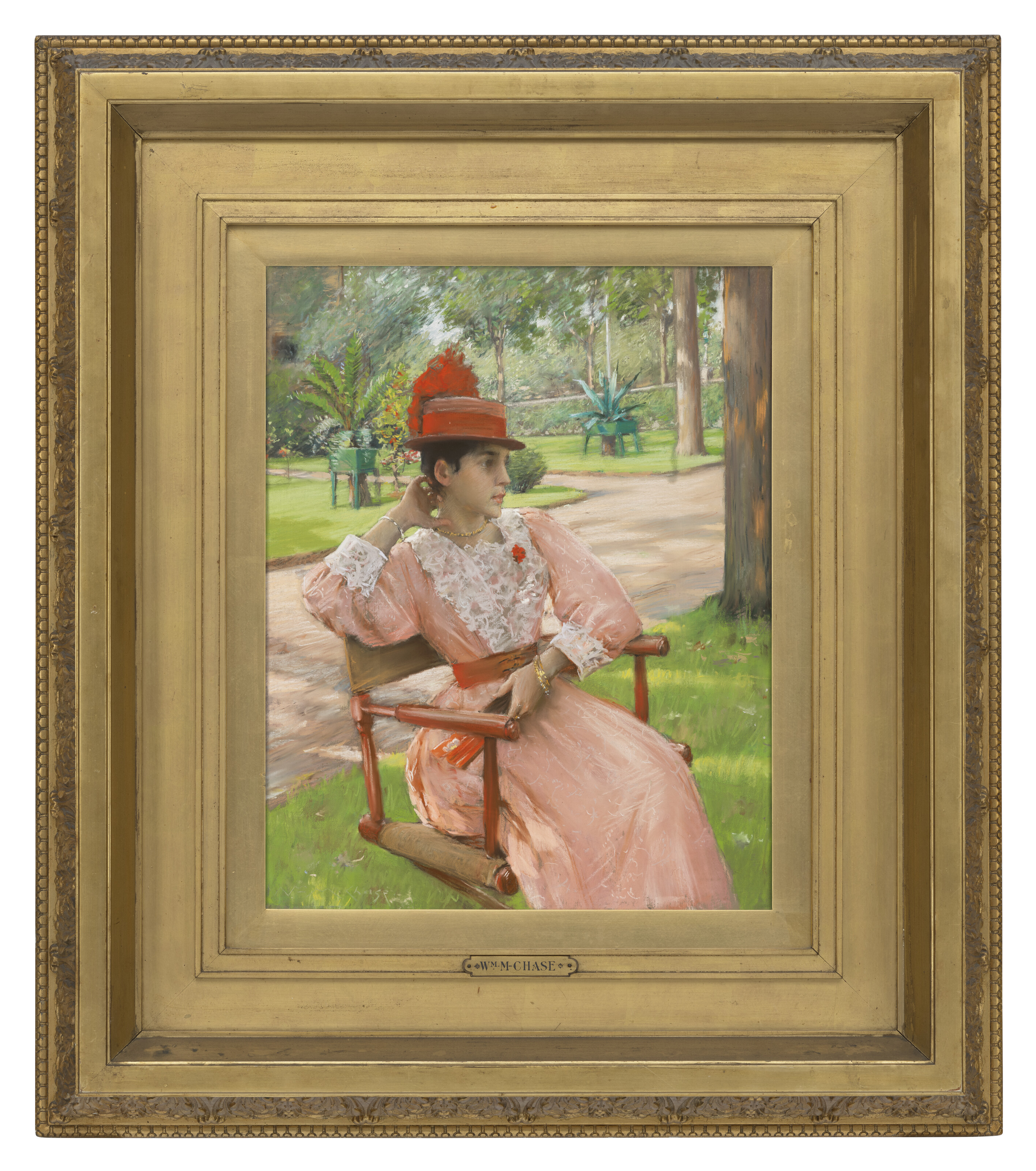 William Merritt Chase — Послеобеденный отдых в парке, изображение 2