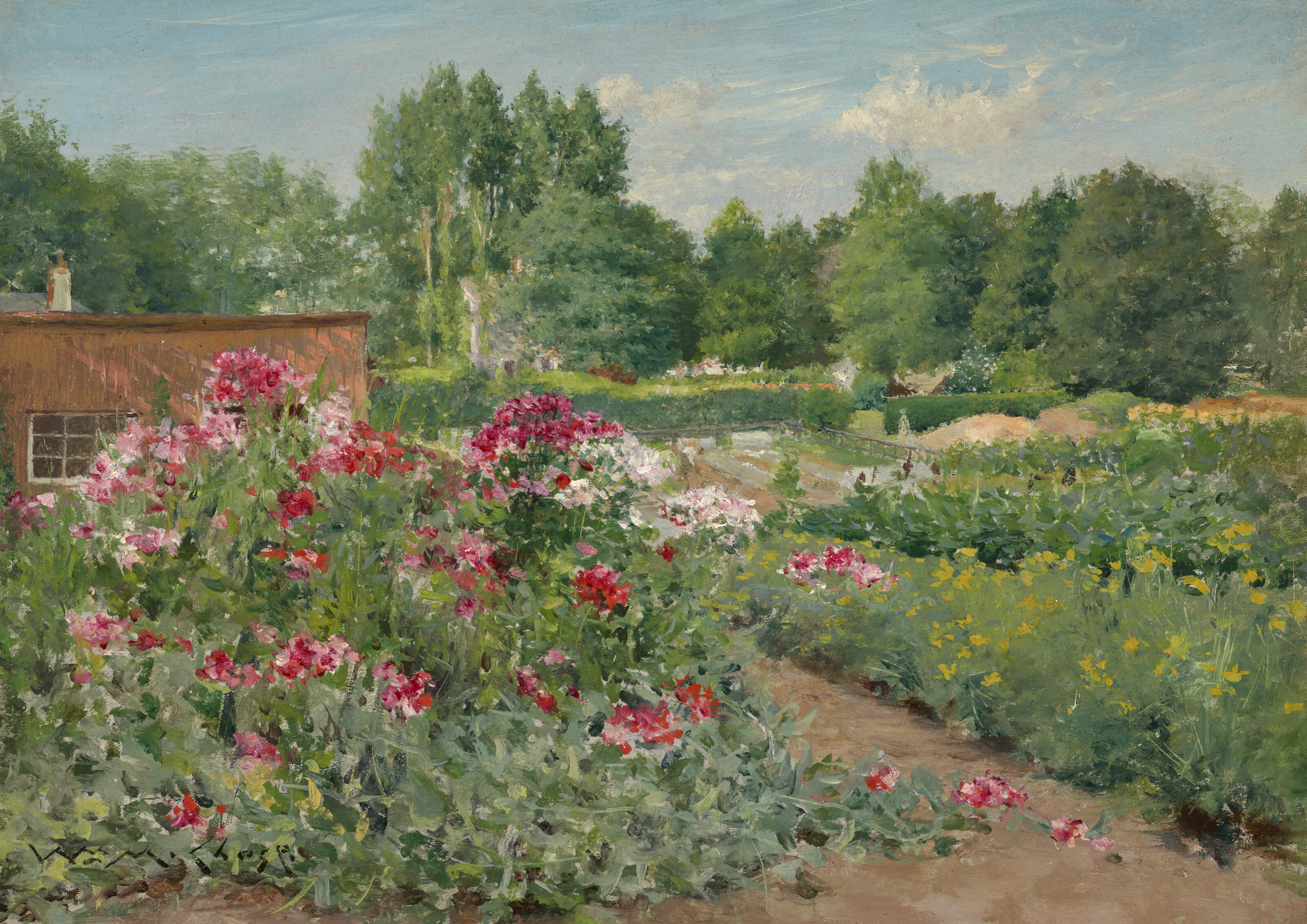 William Merritt Chase — Цветочные клумбы в Центральном парке