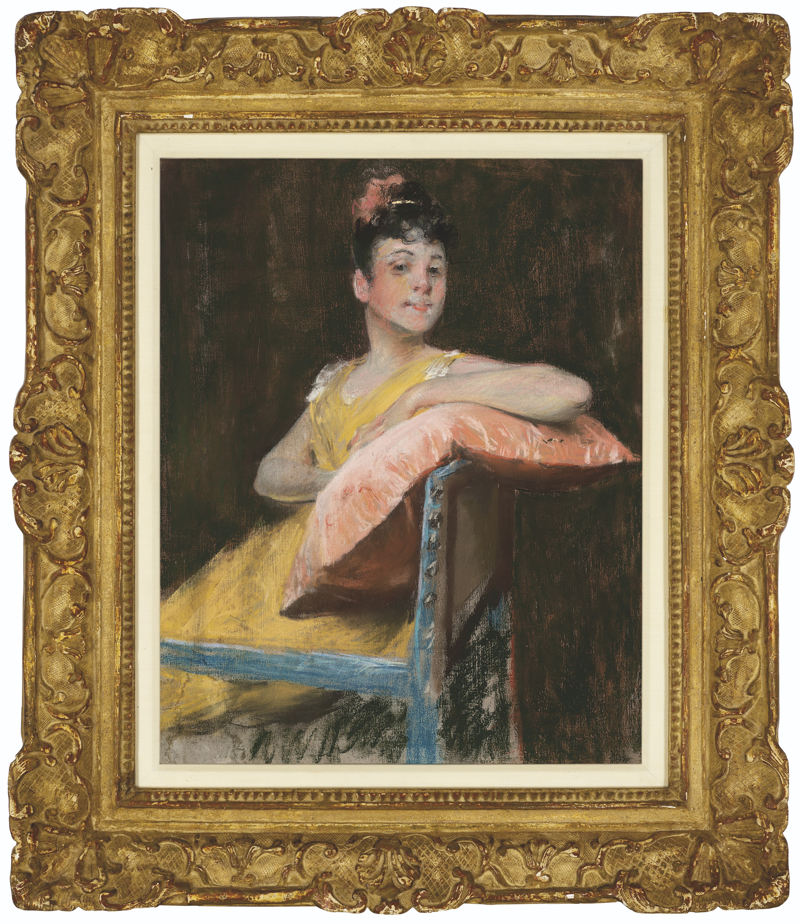 William Merritt Chase — Девушка в желтом (Желтом платье), изображение 2