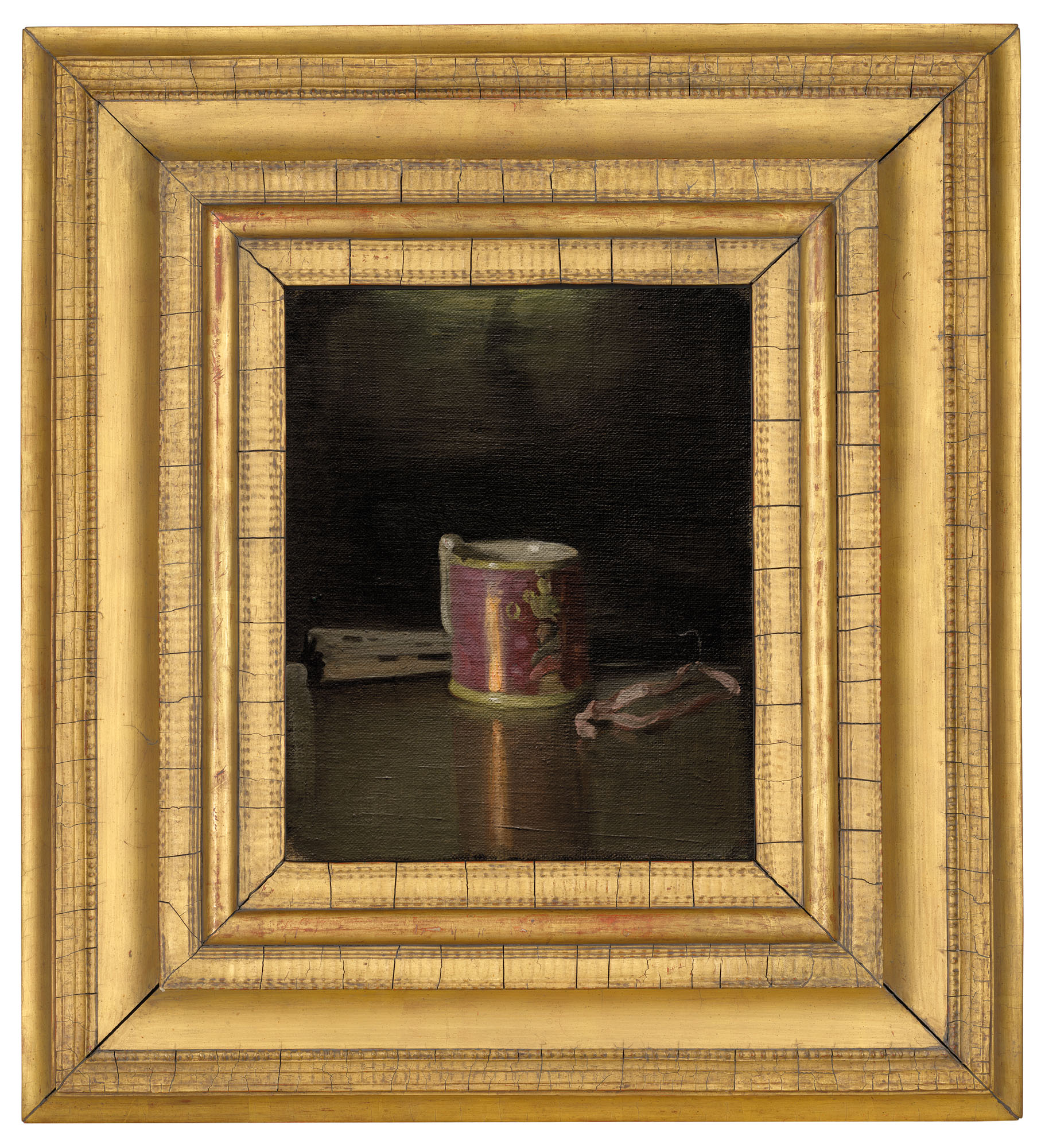 William Nicholson — Натюрморт: Кружка с розовым блеском и веер, изображение 2