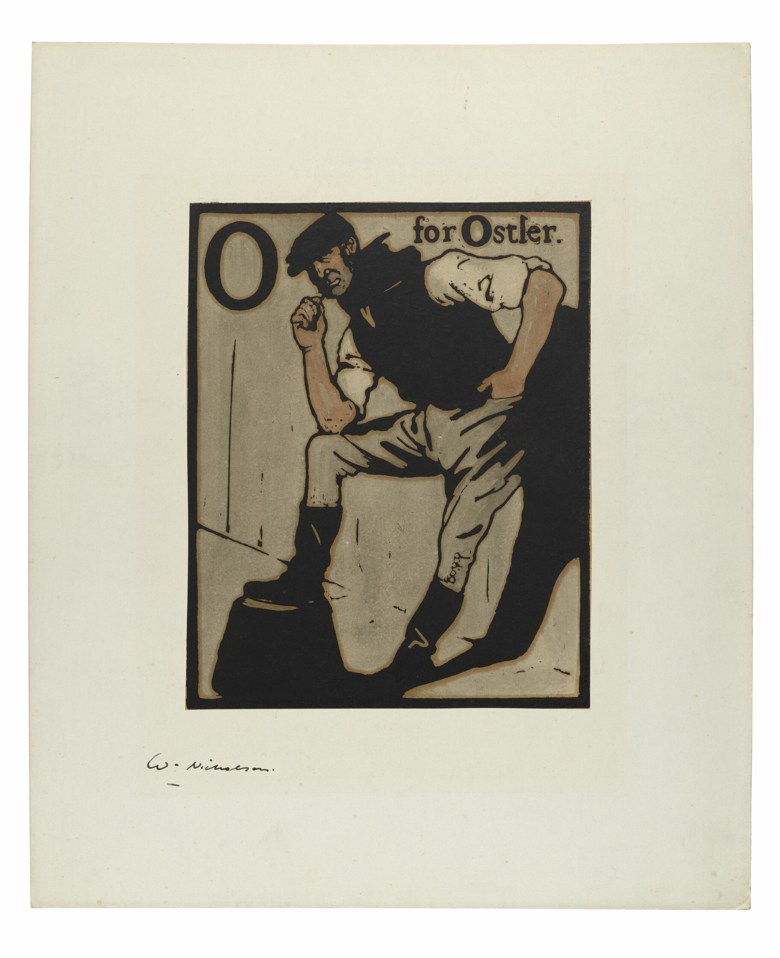 William Nicholson — "О" означает "Конюх", из алфавита