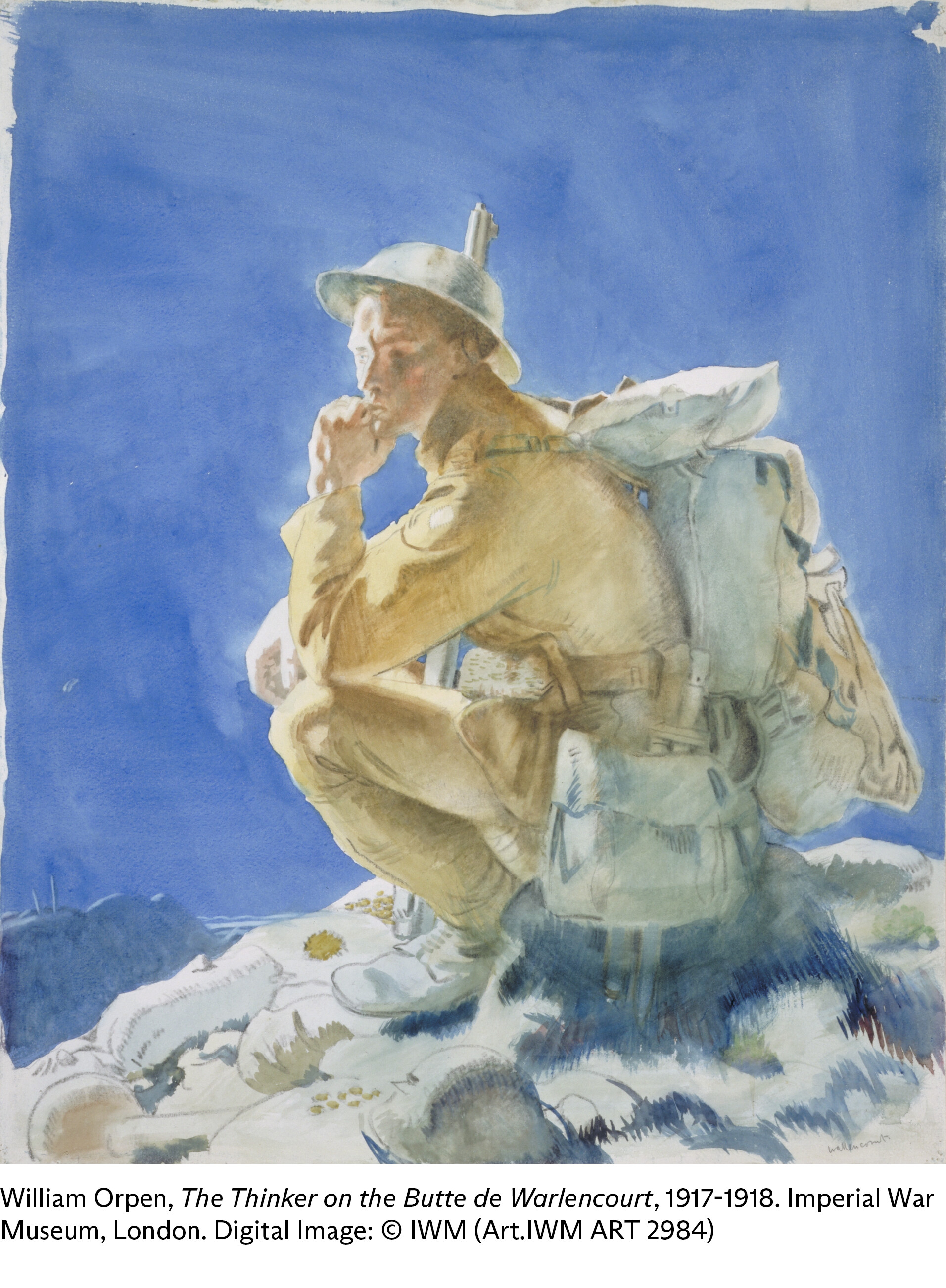 William Orpen — Мыслитель на холме Варленкур, изображение 4