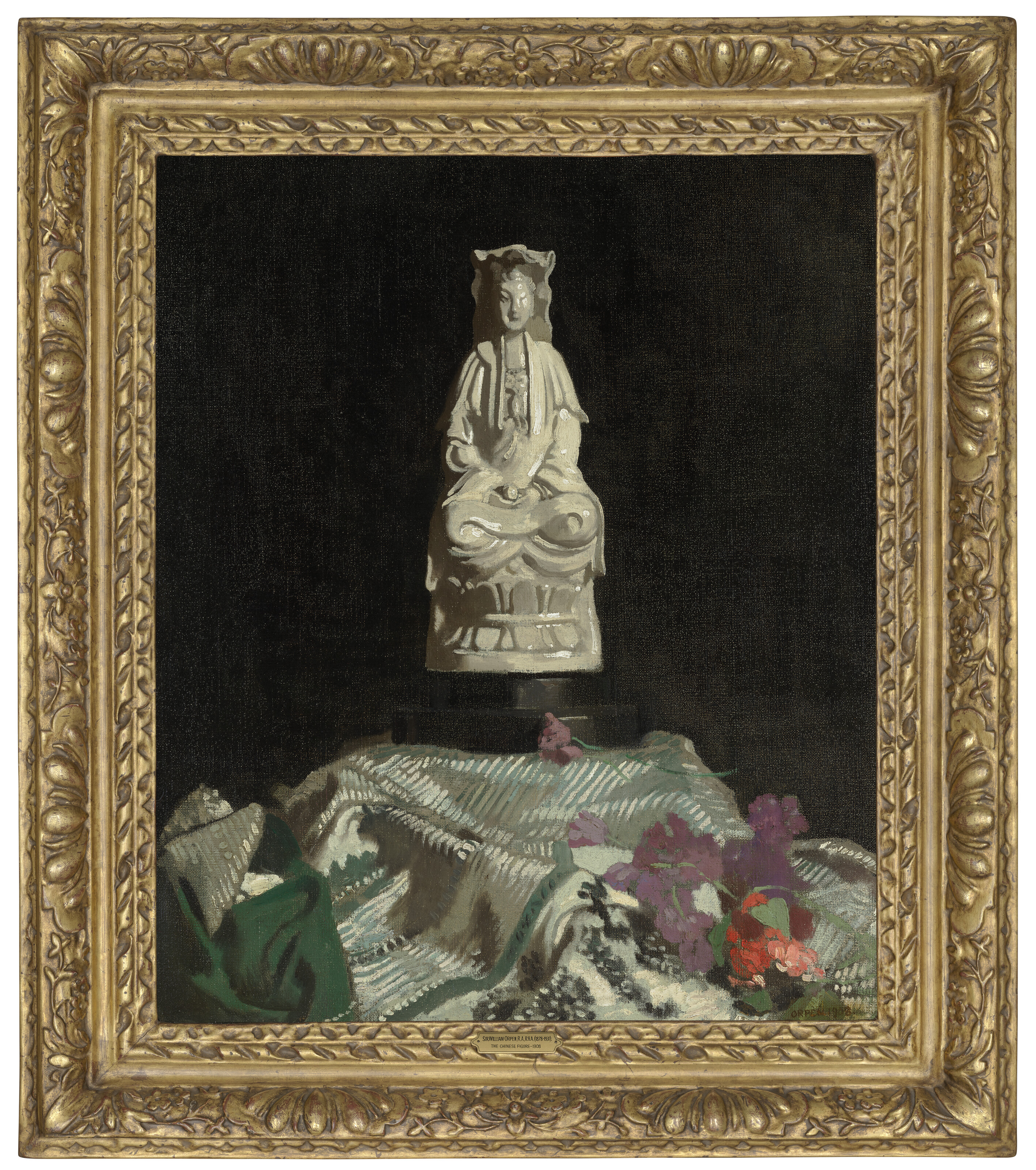 William Orpen — Натюрморт с китайской фарфоровой фигуркой, изображение 2