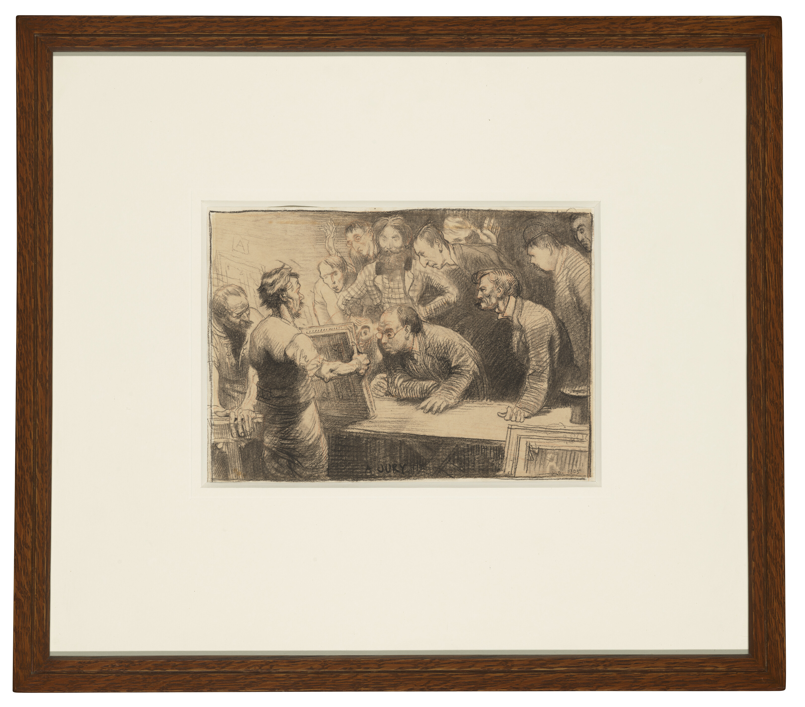 William Orpen — Отбирающее жюри Клуба нового английского искусства, изображение 2