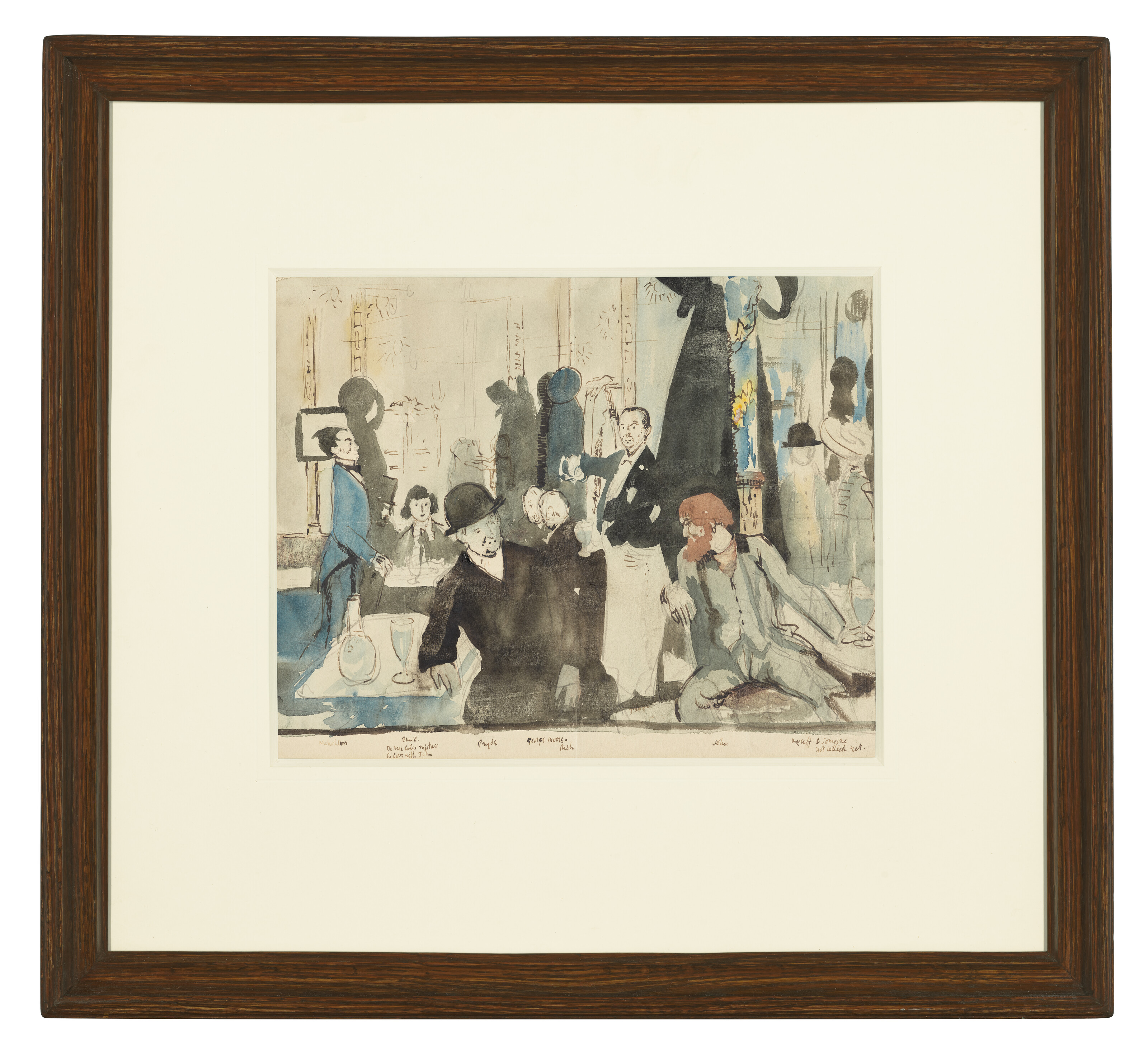 William Orpen — Этюд для ‘Кафе Рояль’, изображение 2