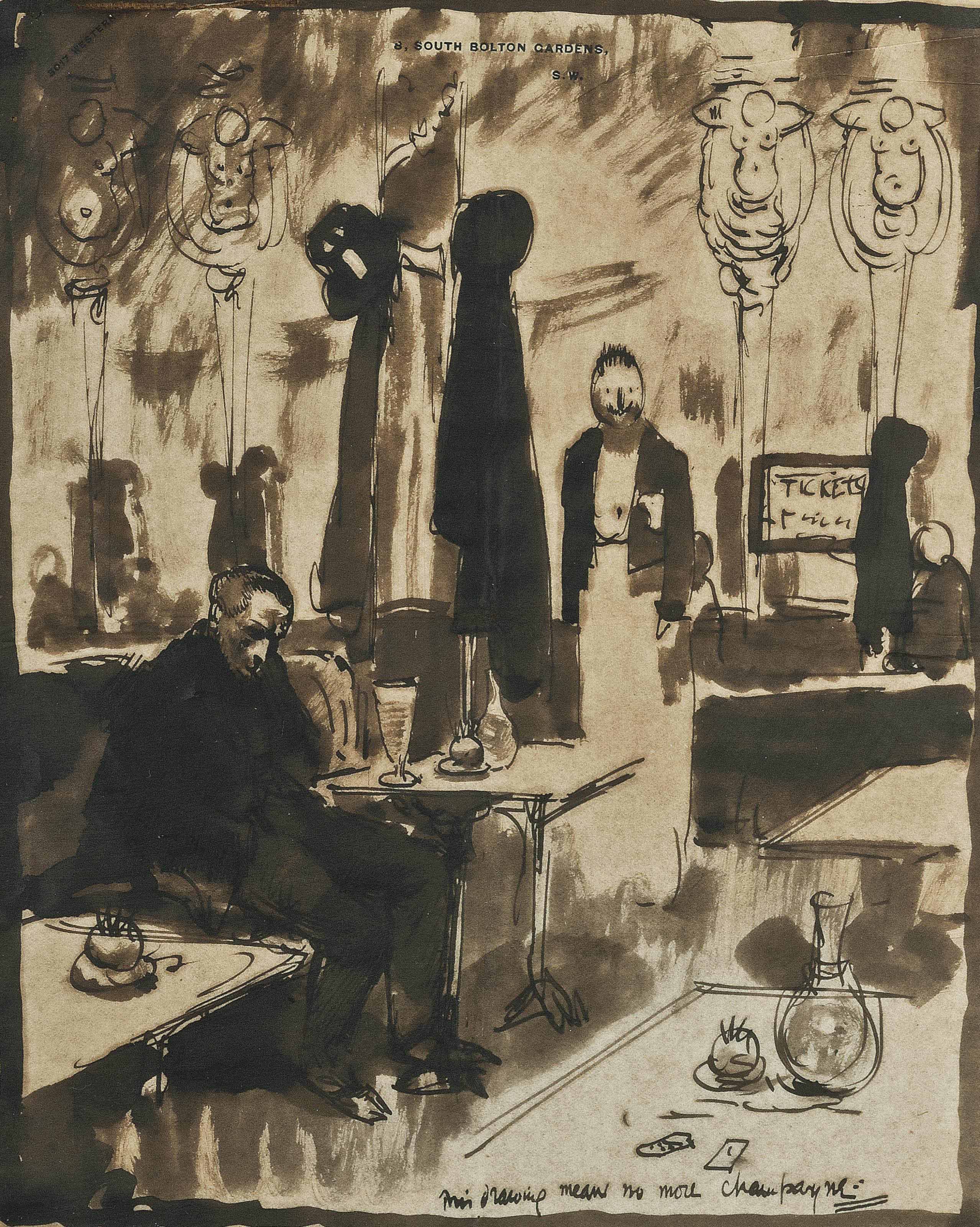William Orpen — Этот розыгрыш означает, что шампанского больше не будет