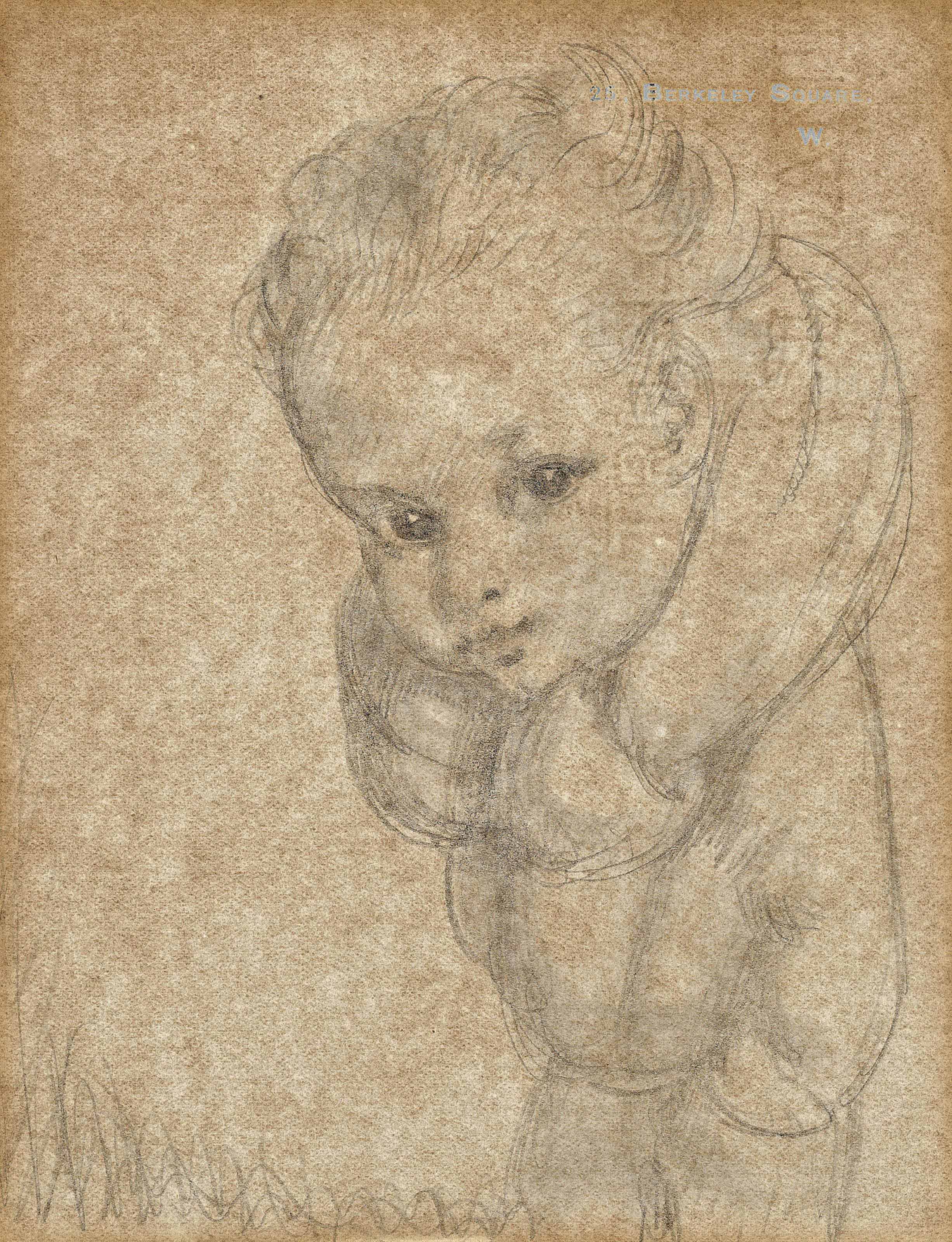 William Orpen — Рисунок ребенка с шарфом на шее.