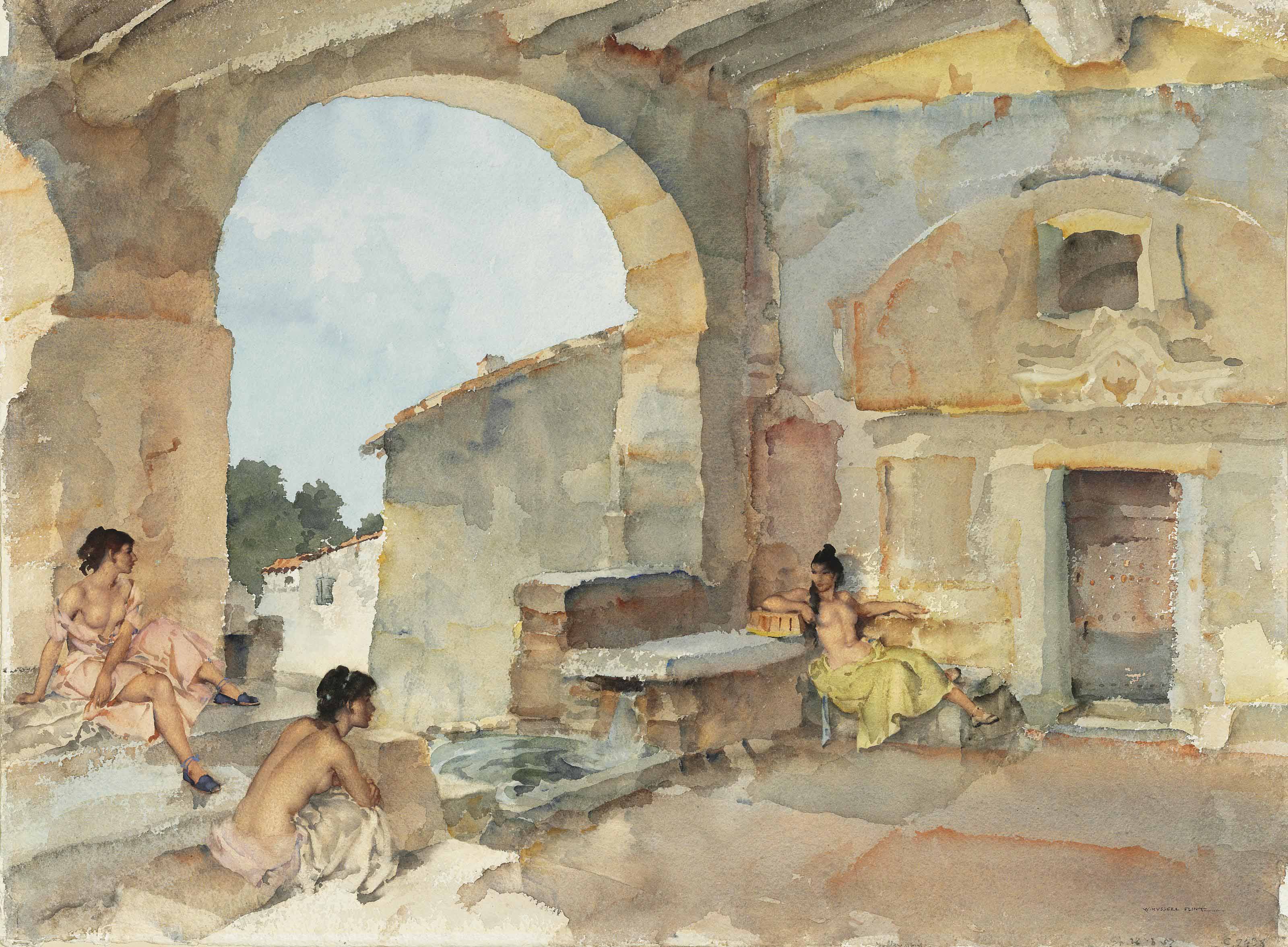 William Russell Flint — Источник в Лос-Анджелесе