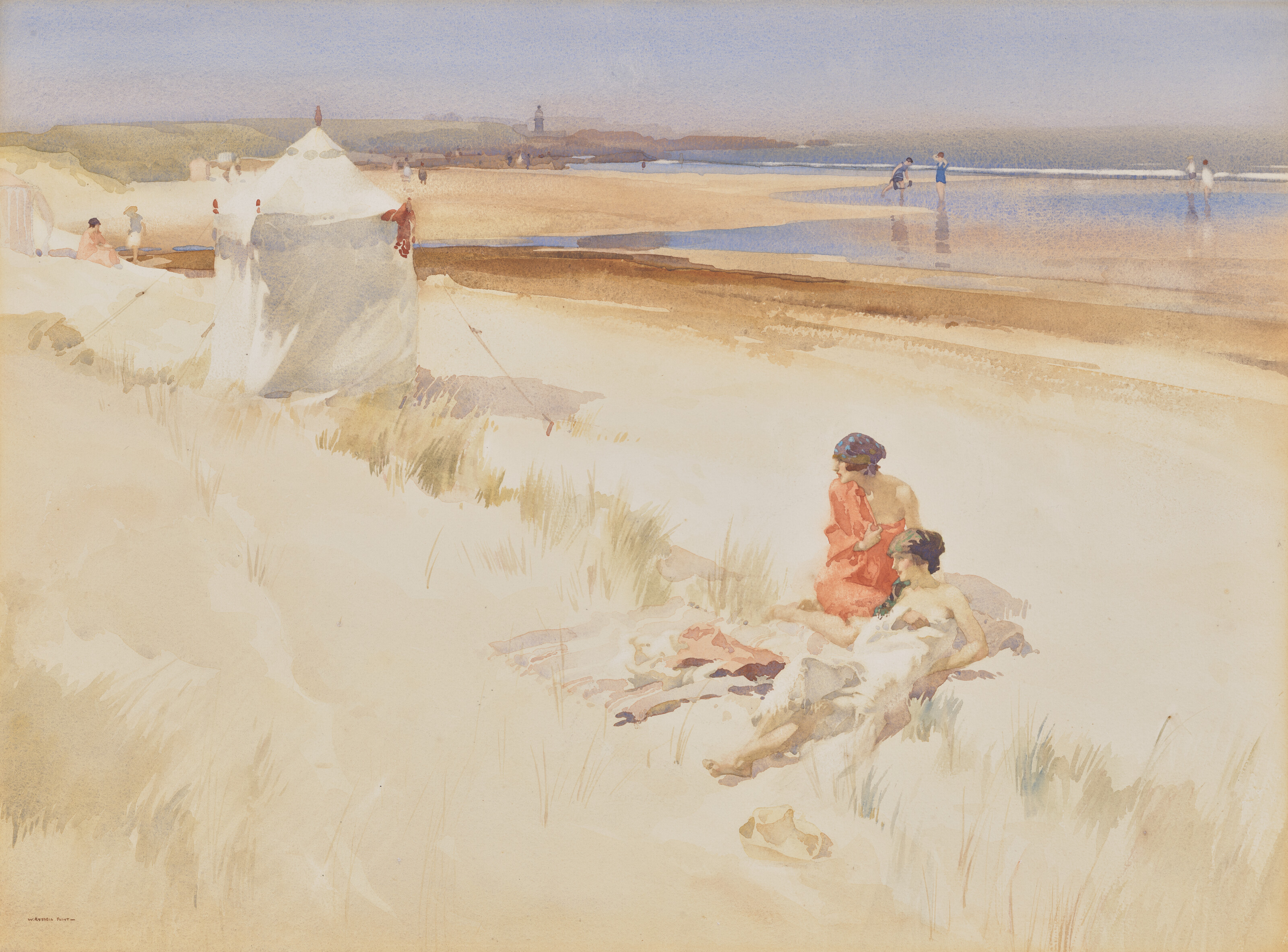 William Russell Flint — Послеобеденное безделье, Бамбург
